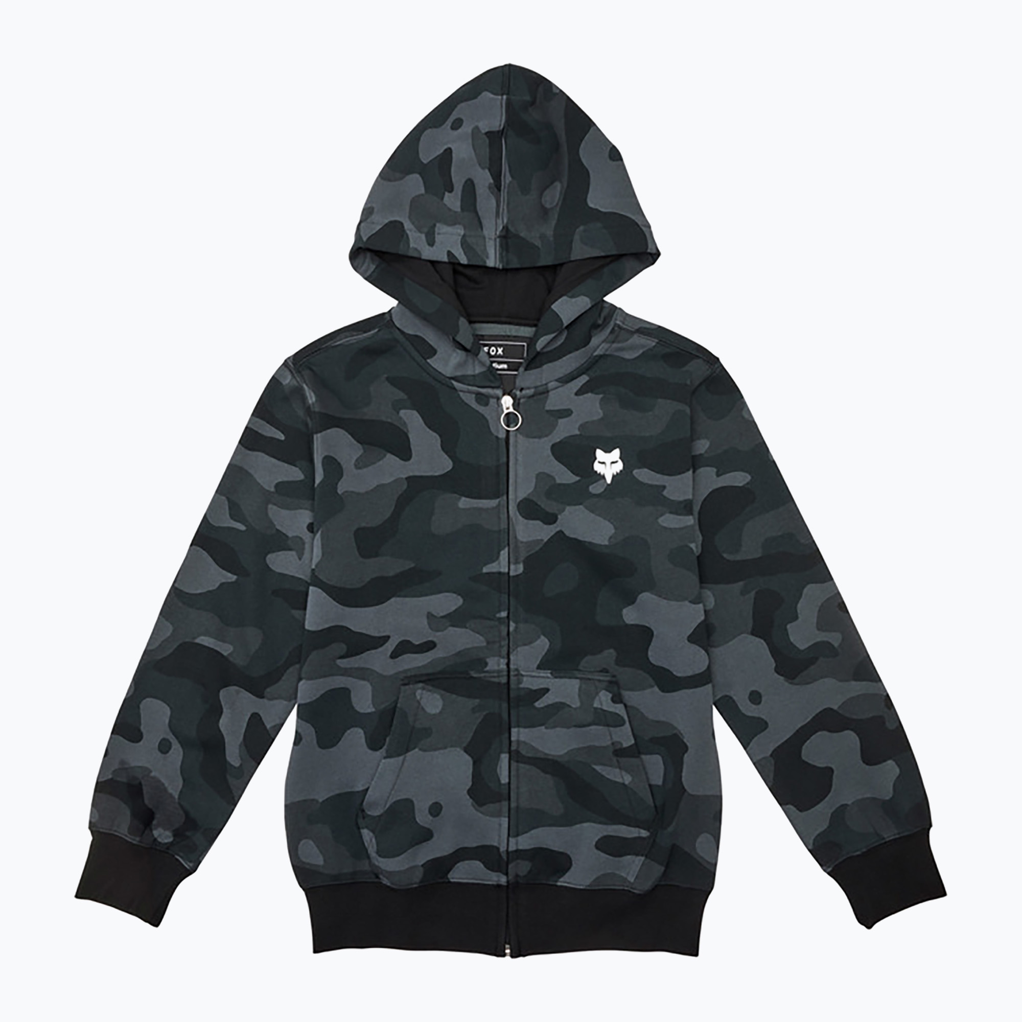 Bluză pentru copii Fox Racing Fox Head Camo Full Zip Jr black camo
