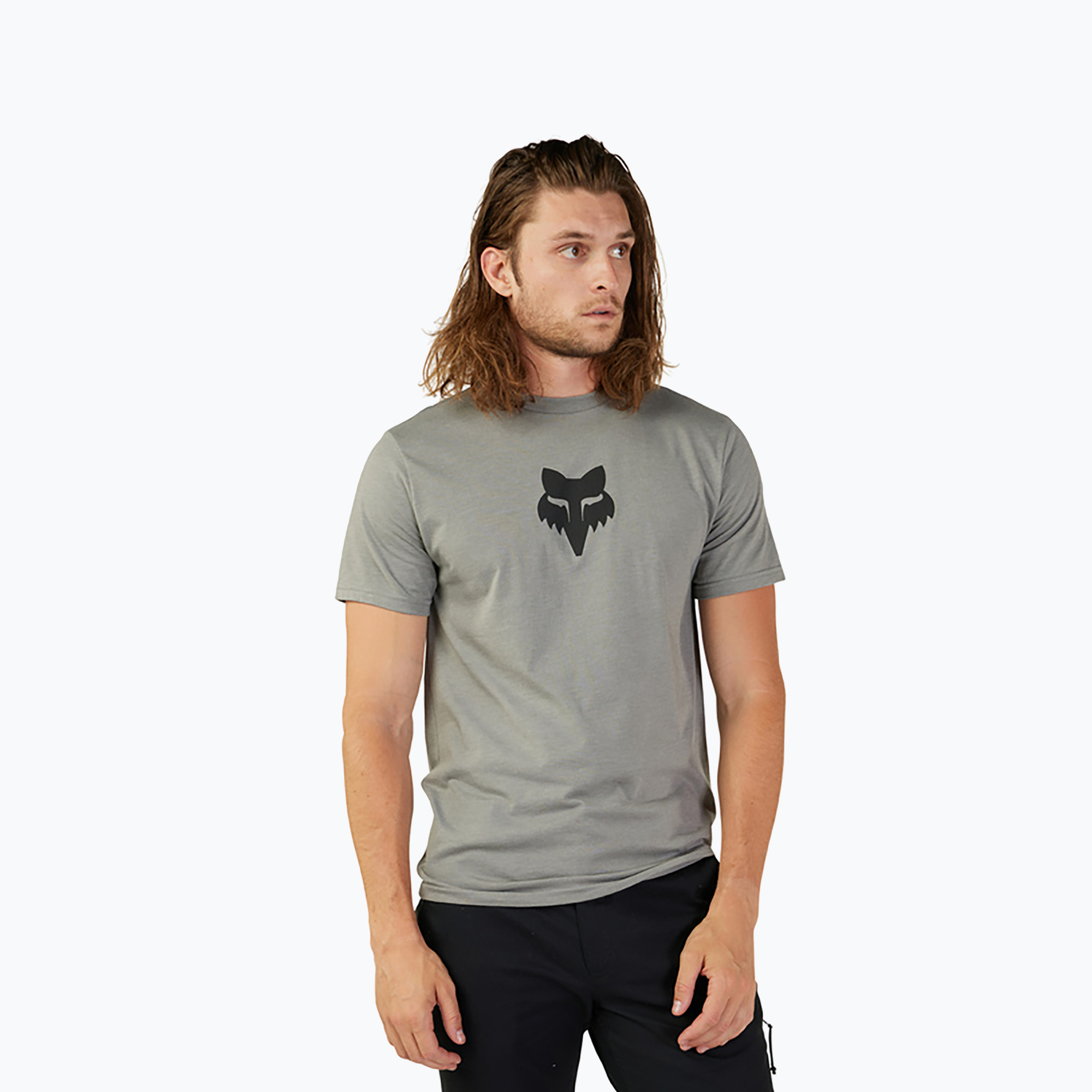 Fox Racing men's t-shirt Fox Head heather graphite (L)