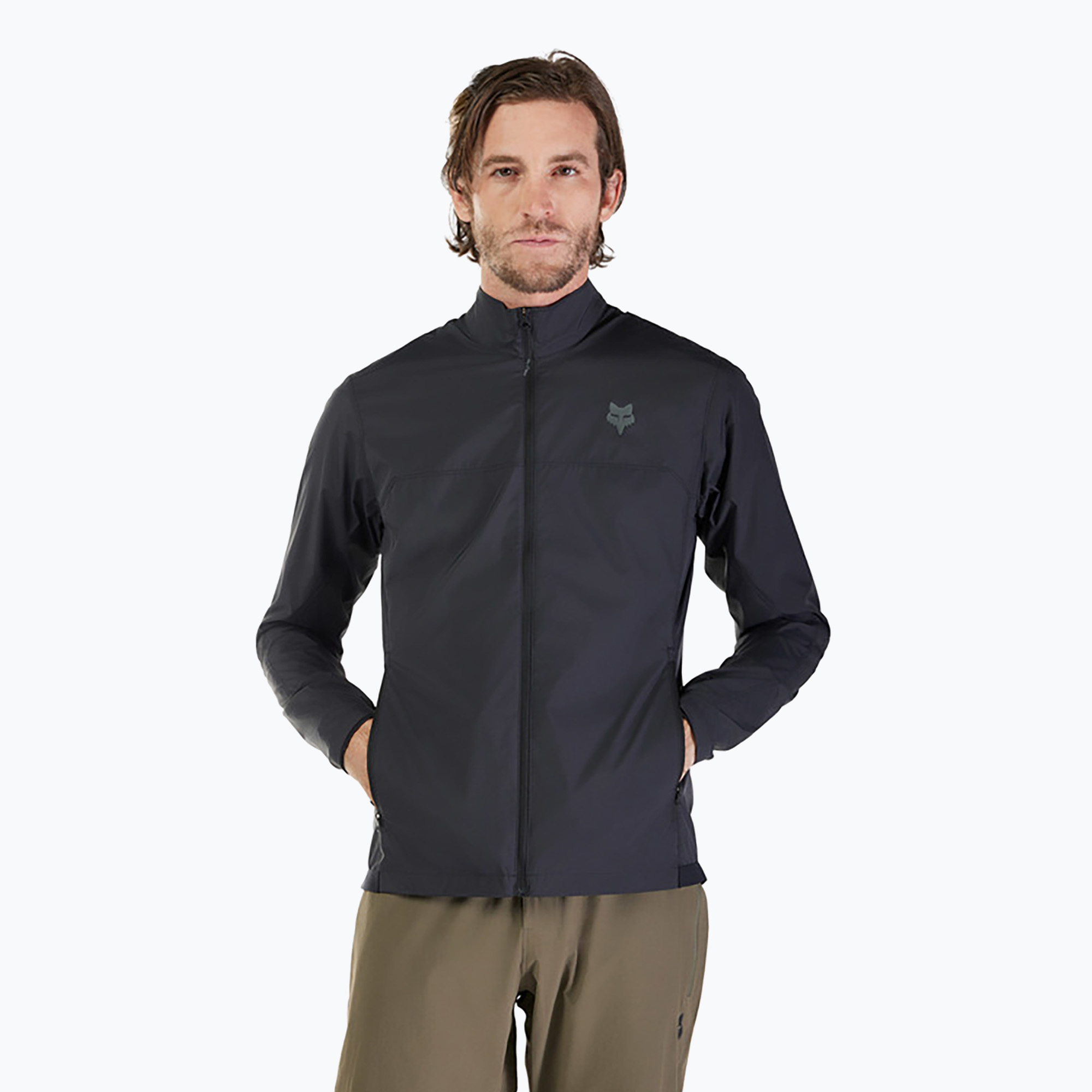 Мъжко яке за колоездене Fox Racing Ranger Wind black