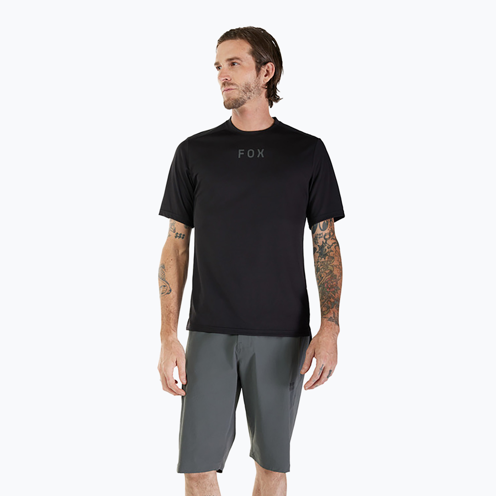 Мъжко колоездачно трико Fox Racing Ranger Wordmark черно