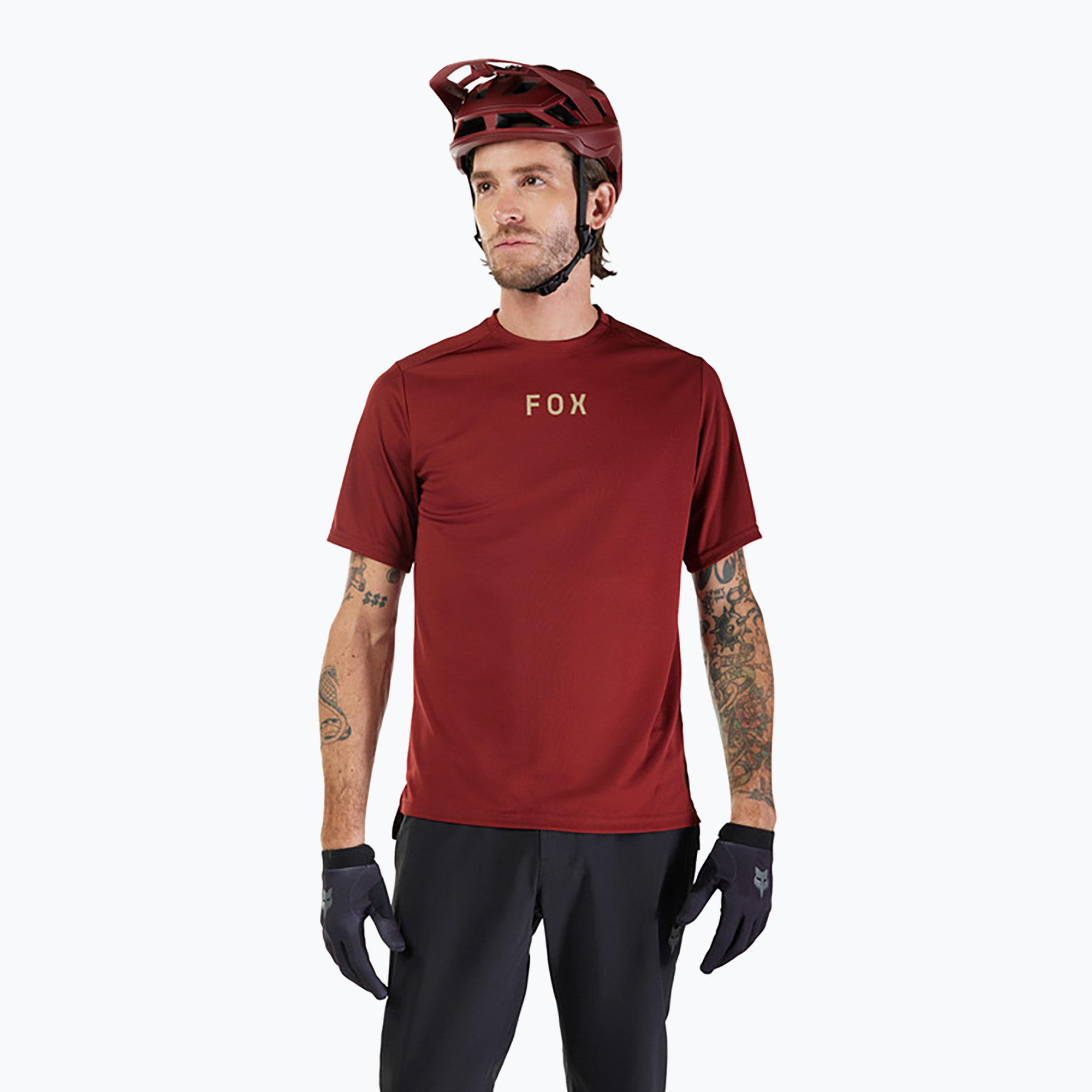 Fox Racing Ranger Wordmark мъжко колоездачно трико rust brown