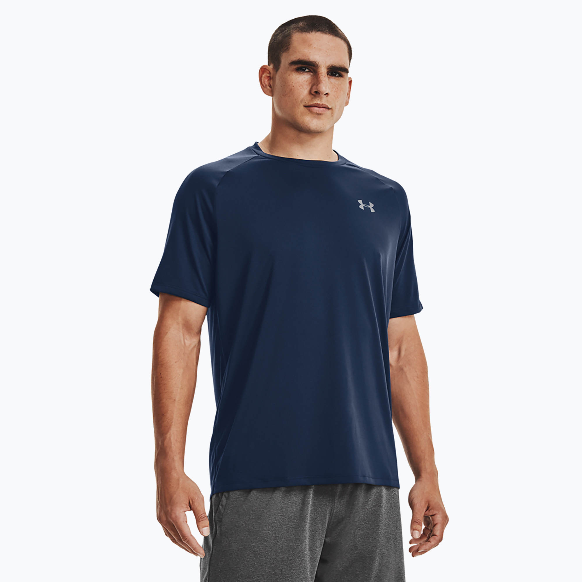 Koszulka treningowa męska Under Armour Tech 2.0 academy/graphite 