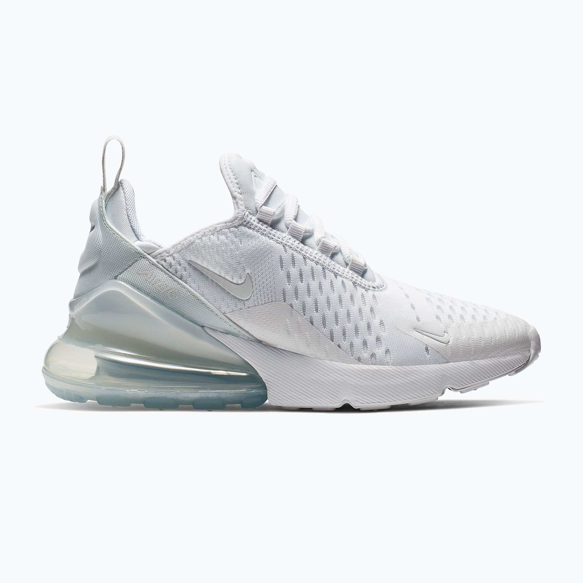 Buty dziecięce Nike Air Max 270 white/metallic silver/white 