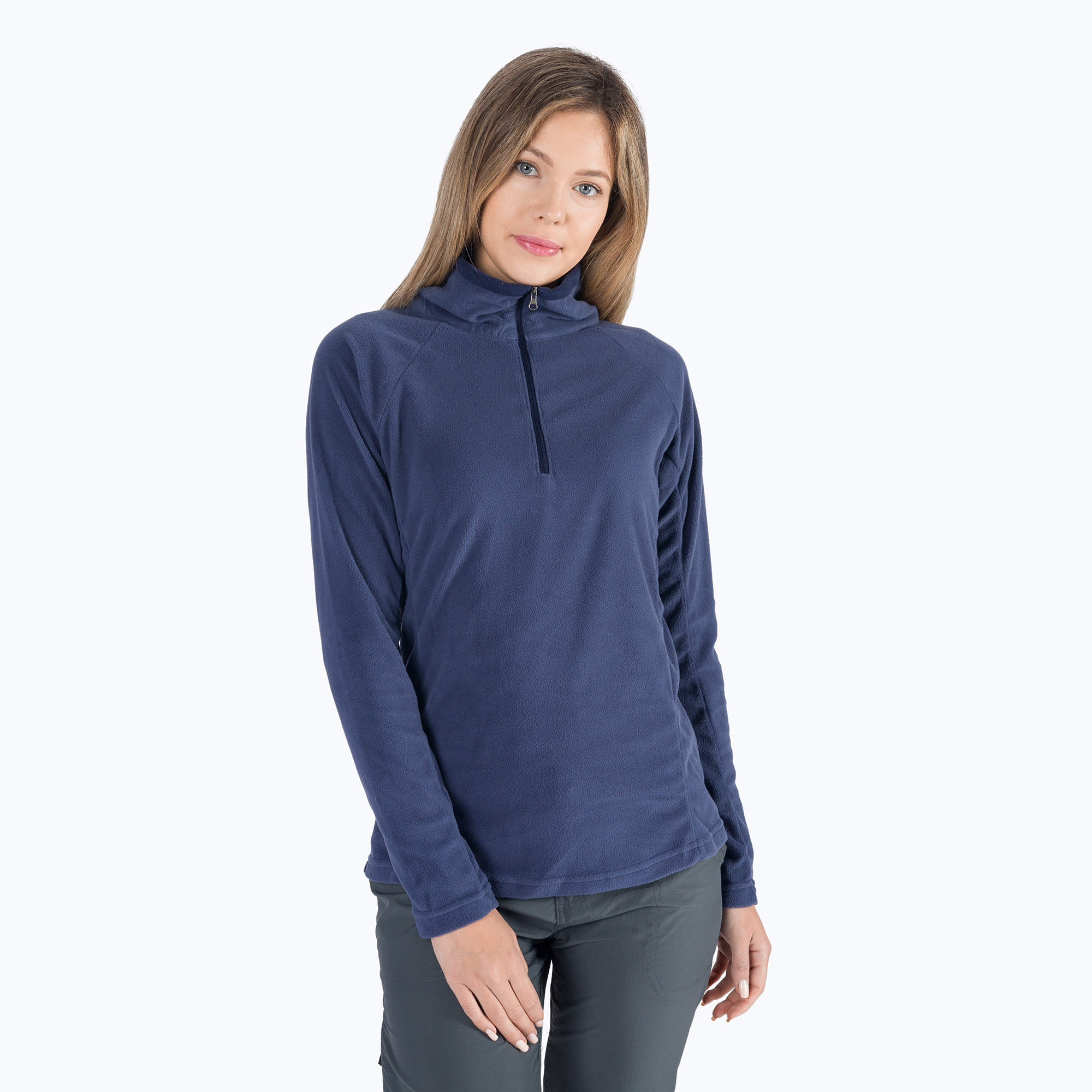 Columbia Glacial IV women's fleece sweatshirt navy blue 1802201 (M)