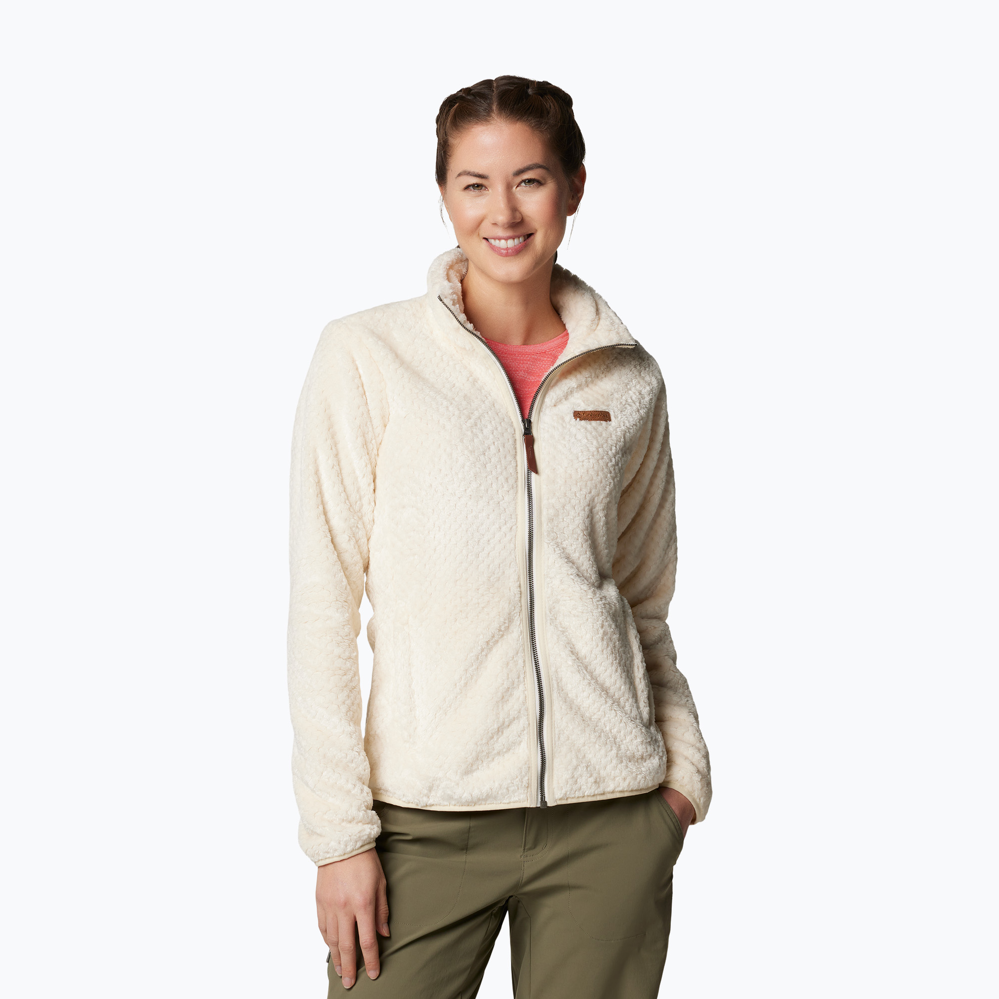 Bluza damska Columbia Fire Side II Sherpa Full Zip chalk 