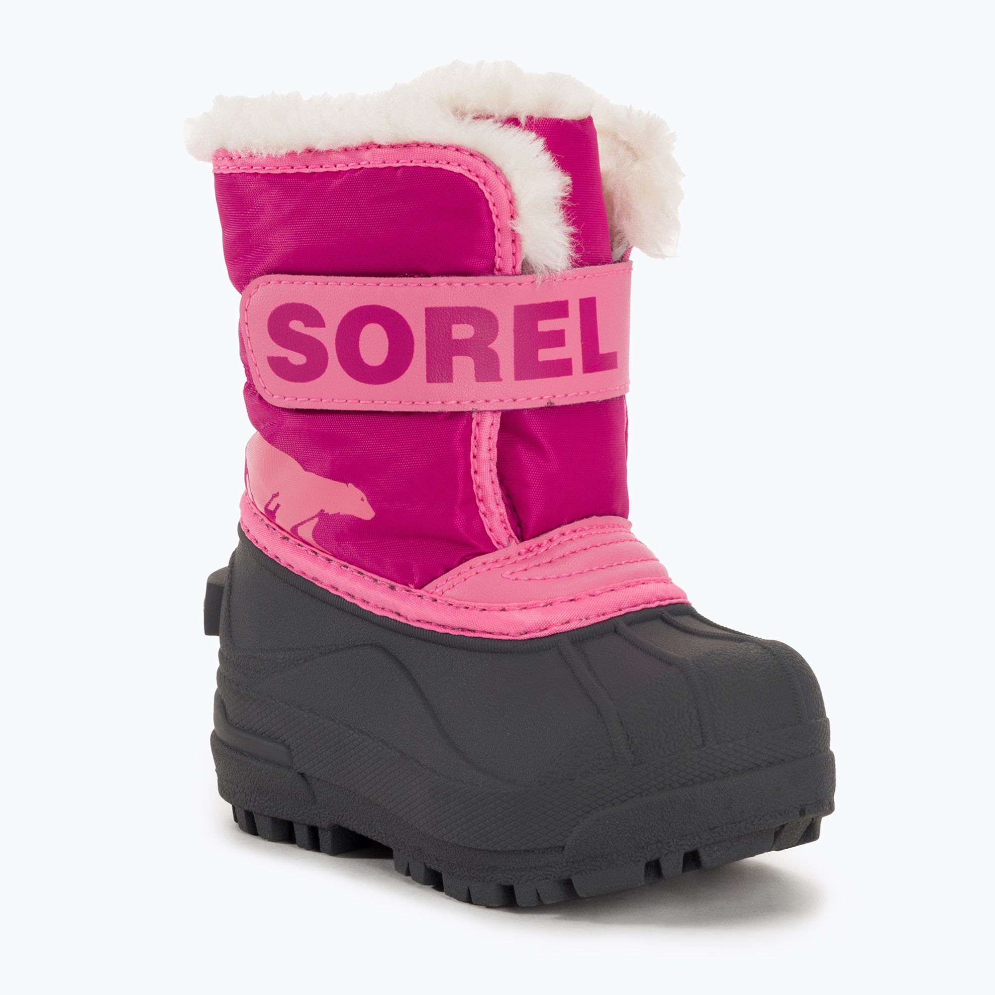 Śniegowce dziecięce Sorel Snow Commander tropic pink/deep blush 
