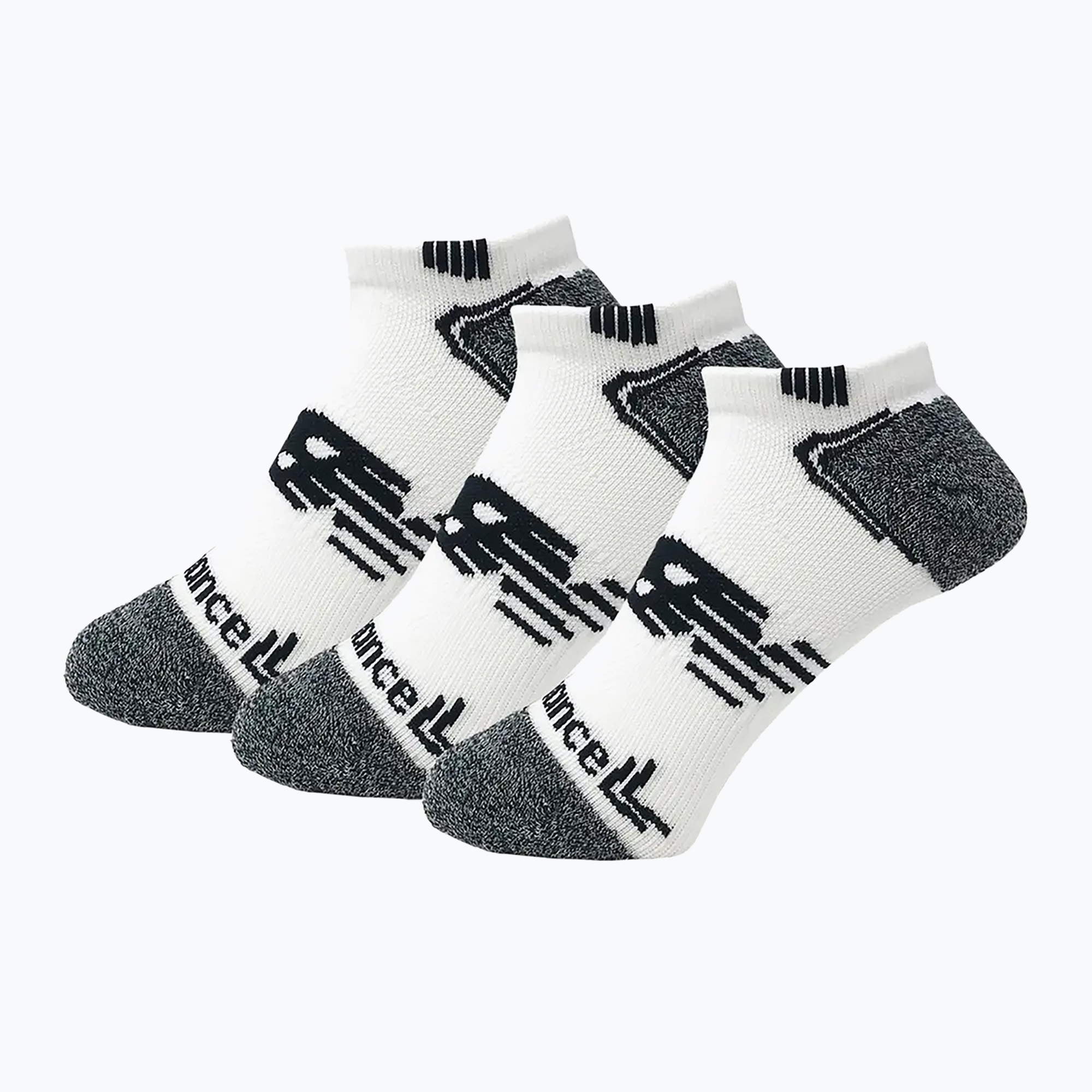 New Balance No Show Run 3 pray calzini bianchi (XL) (No Show Run LAS44223WT)