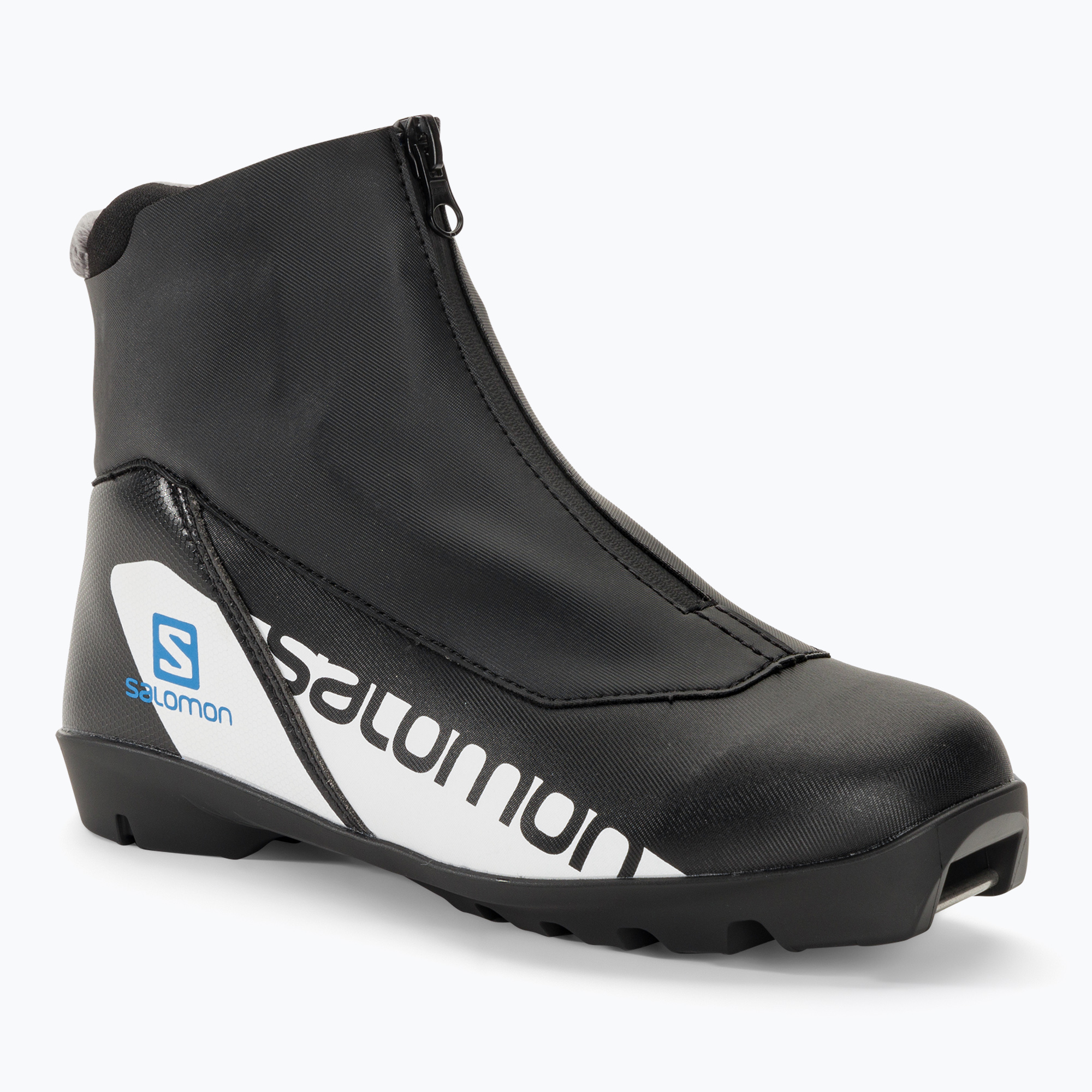 Detské topánky na bežecké lyžovanie Salomon RC Jr black/process blue (RC Jr L41514200)