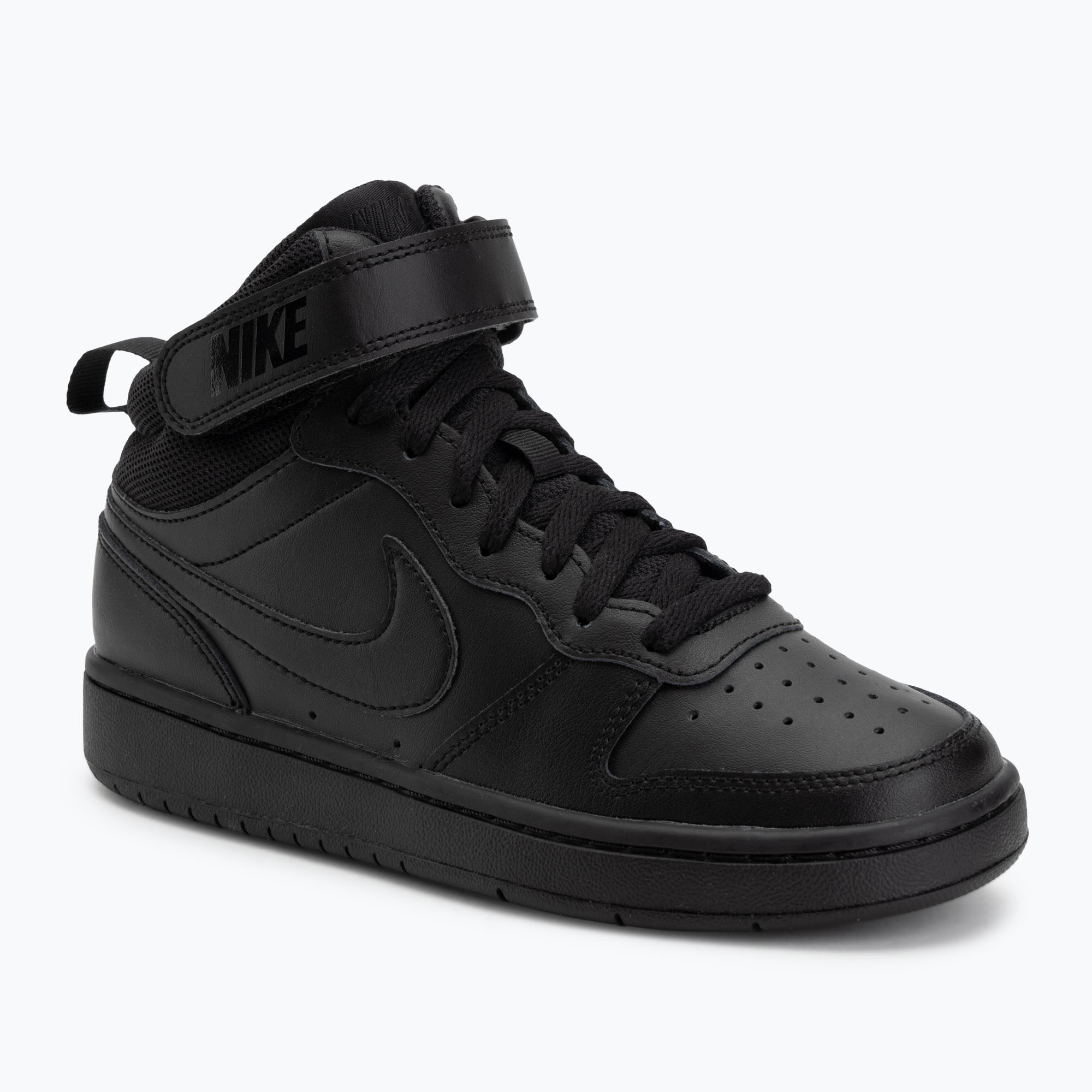 Buty dziecięce Nike Court Borough Mid 2 black/black/black 