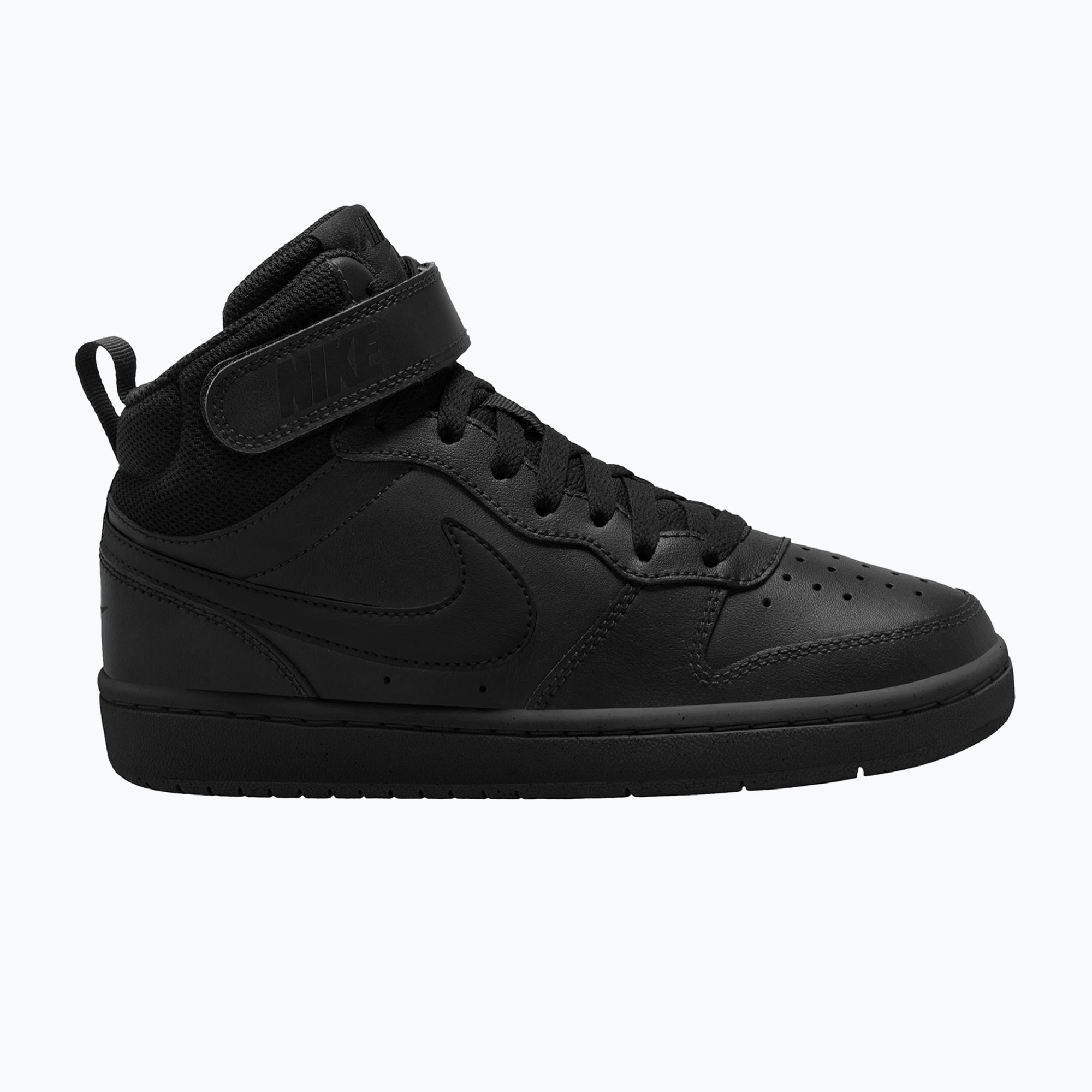 Buty dziecięce Nike Court Borough Mid 2 black/black/black 