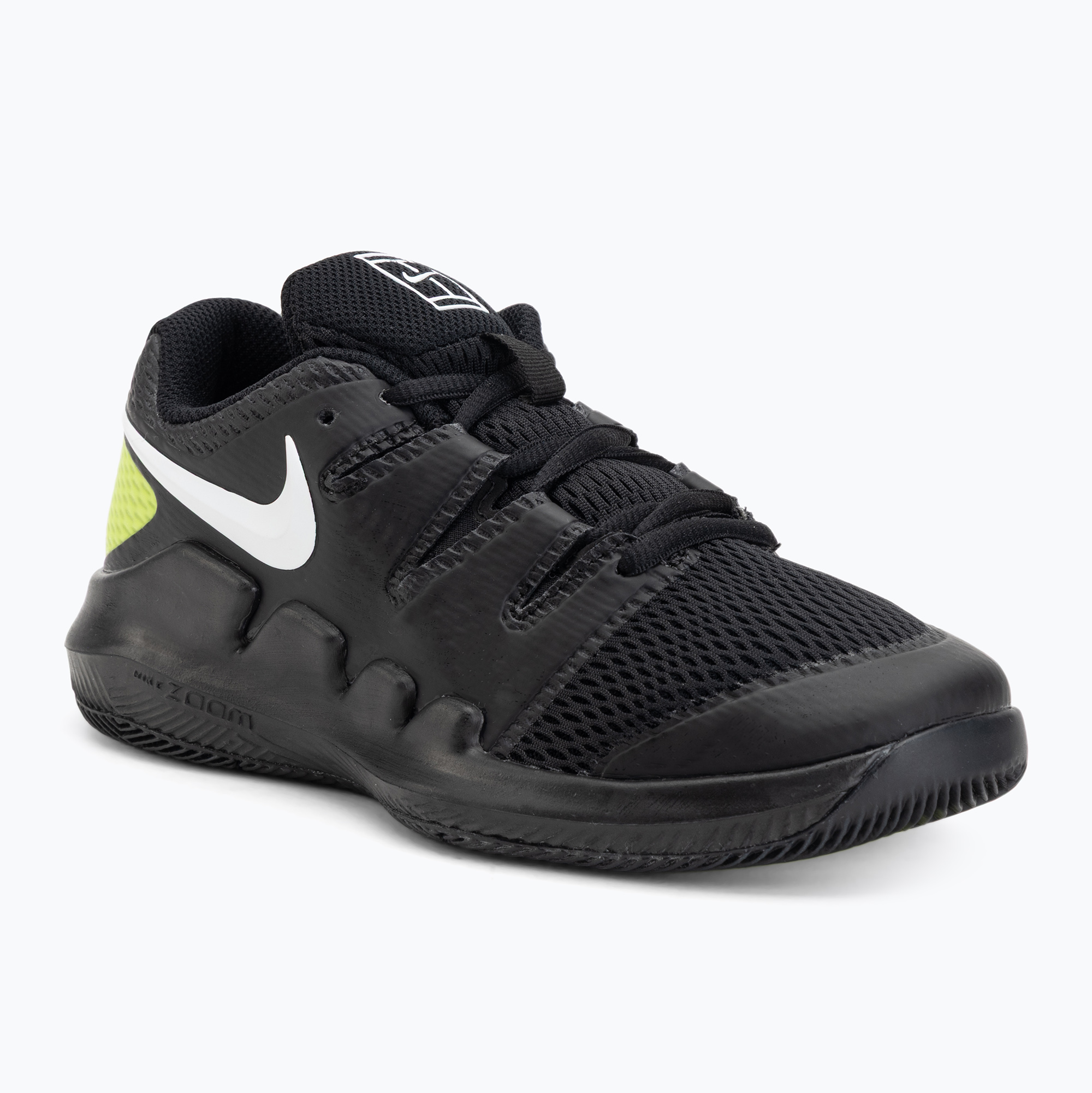 Buty do tenisa dziecięce Nike Court Vapor X Jr black/volt/white 