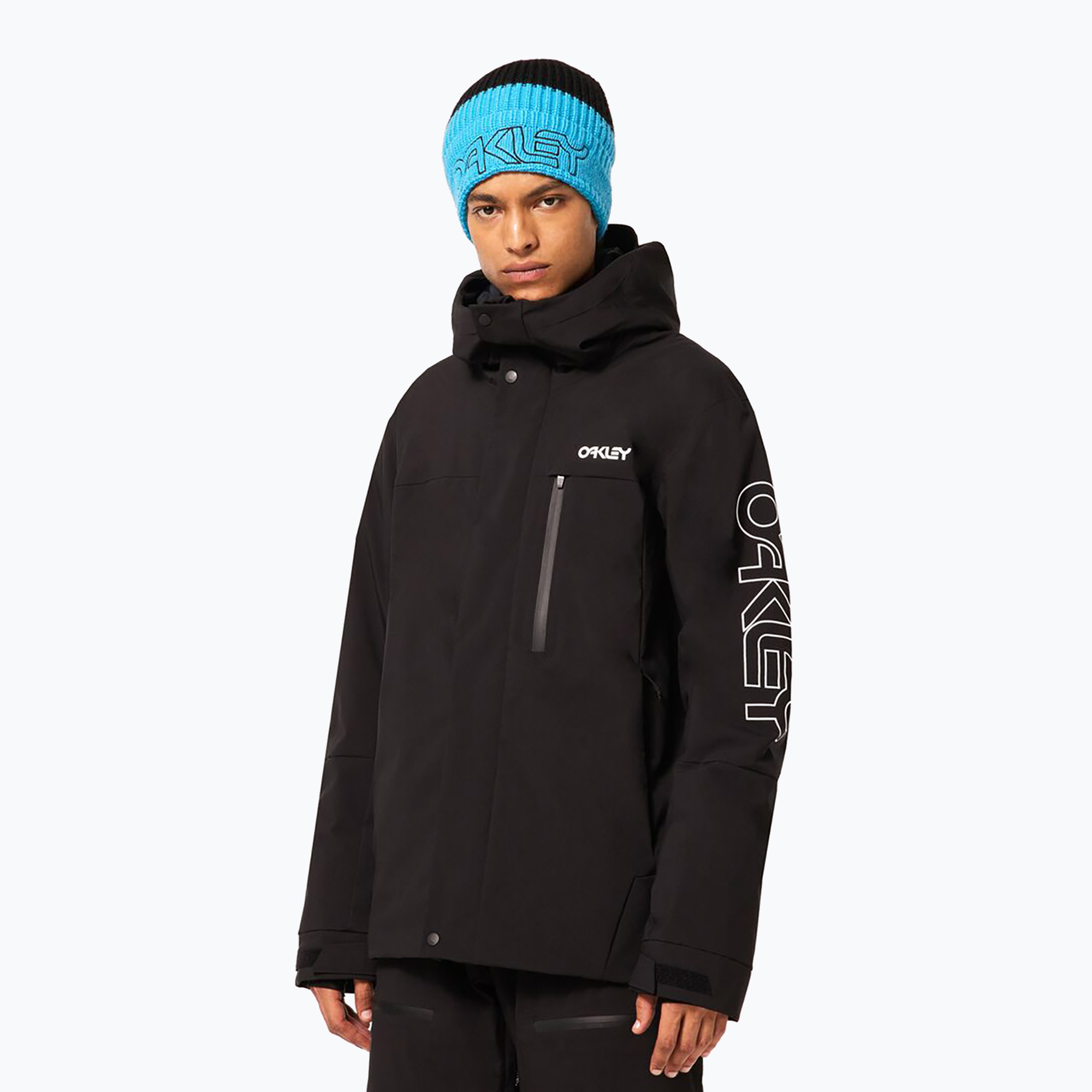 Pánska snowboardová bunda Oakley TNP TBT Insulated black/white logo