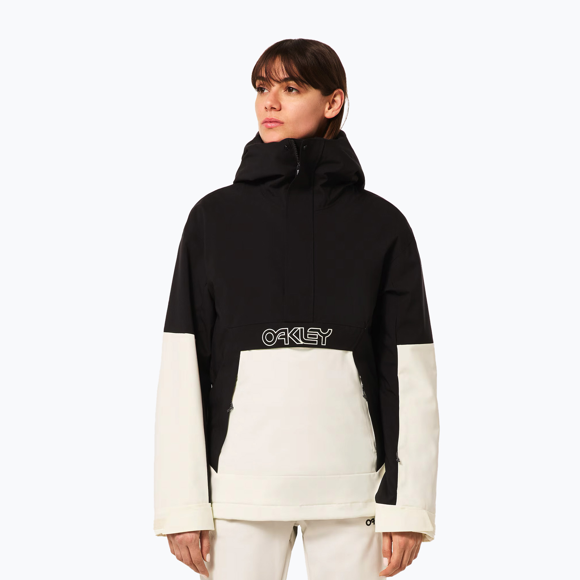 Kurtka snowboardowa damska Oakley WMNS TNP TBT Isulated Anorak arctic white/blackout (WMNS TNP TBT Isulated Anorak FOA500471)