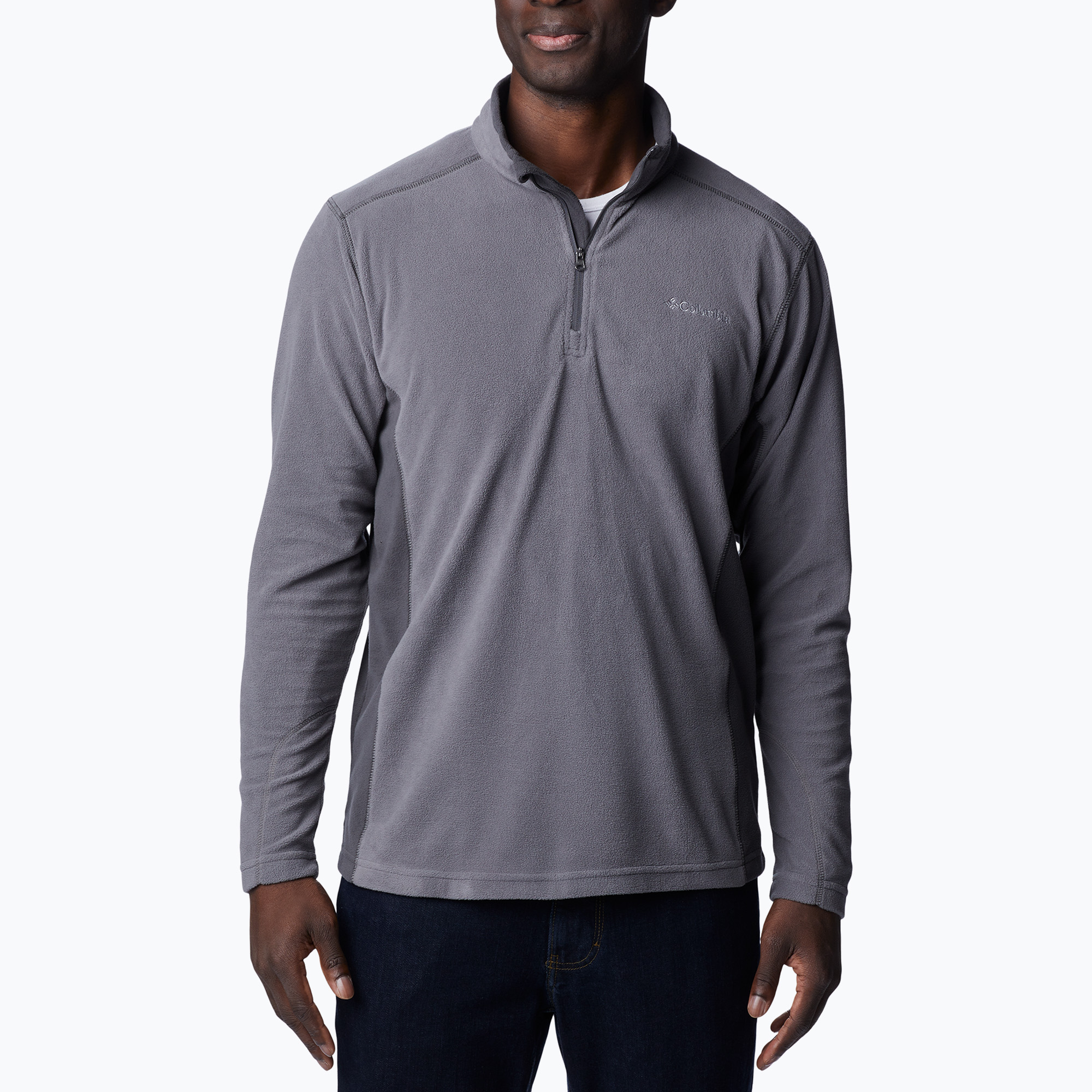 Bluza polarowa męska Columbia Klamath Range II HZ city grey/shark 