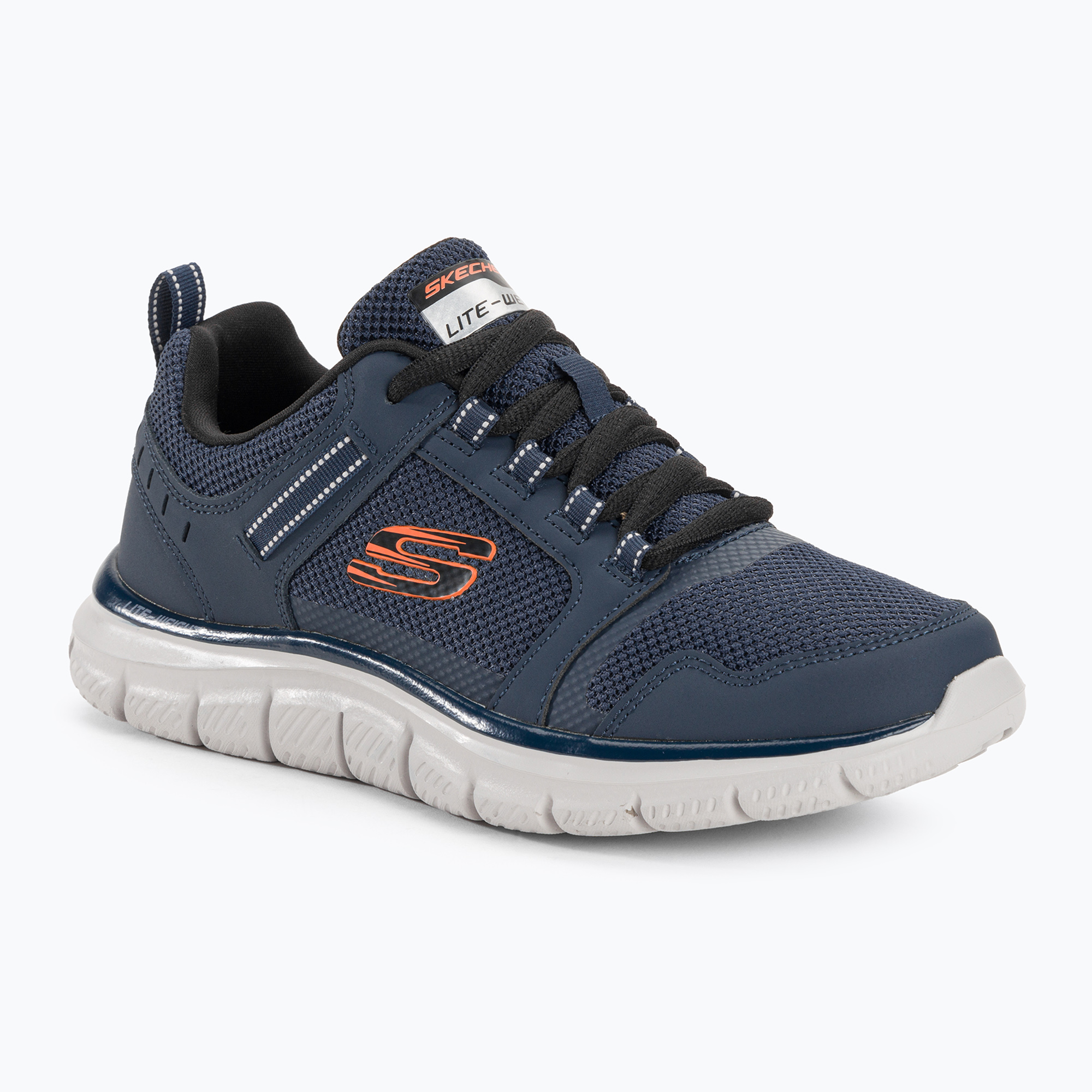 Buty męskie SKECHERS Track Knockhill navy/orange 