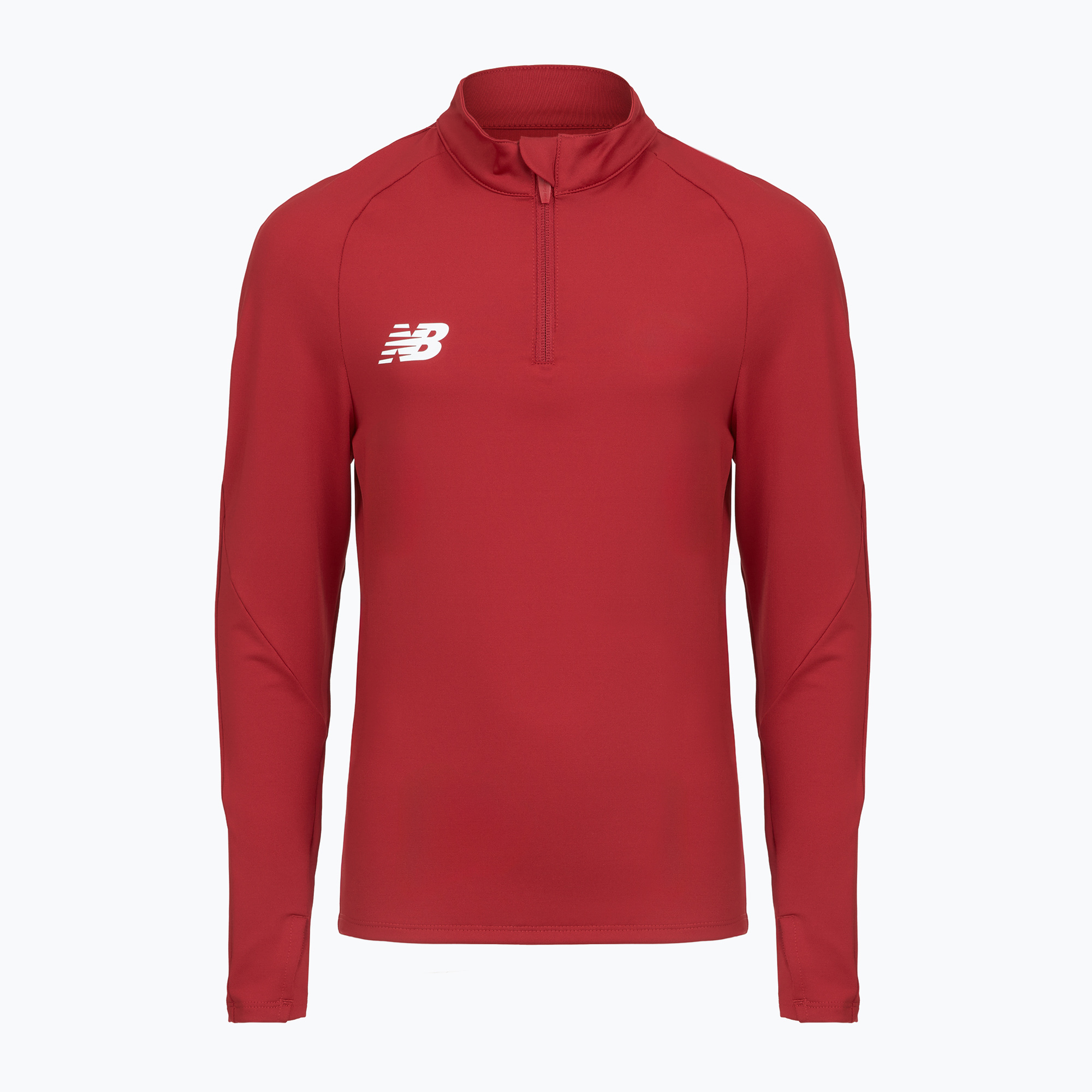 Detská futbalová mikina New Balance Training 1/4 Zip Knitted bordová NBEJT9035
