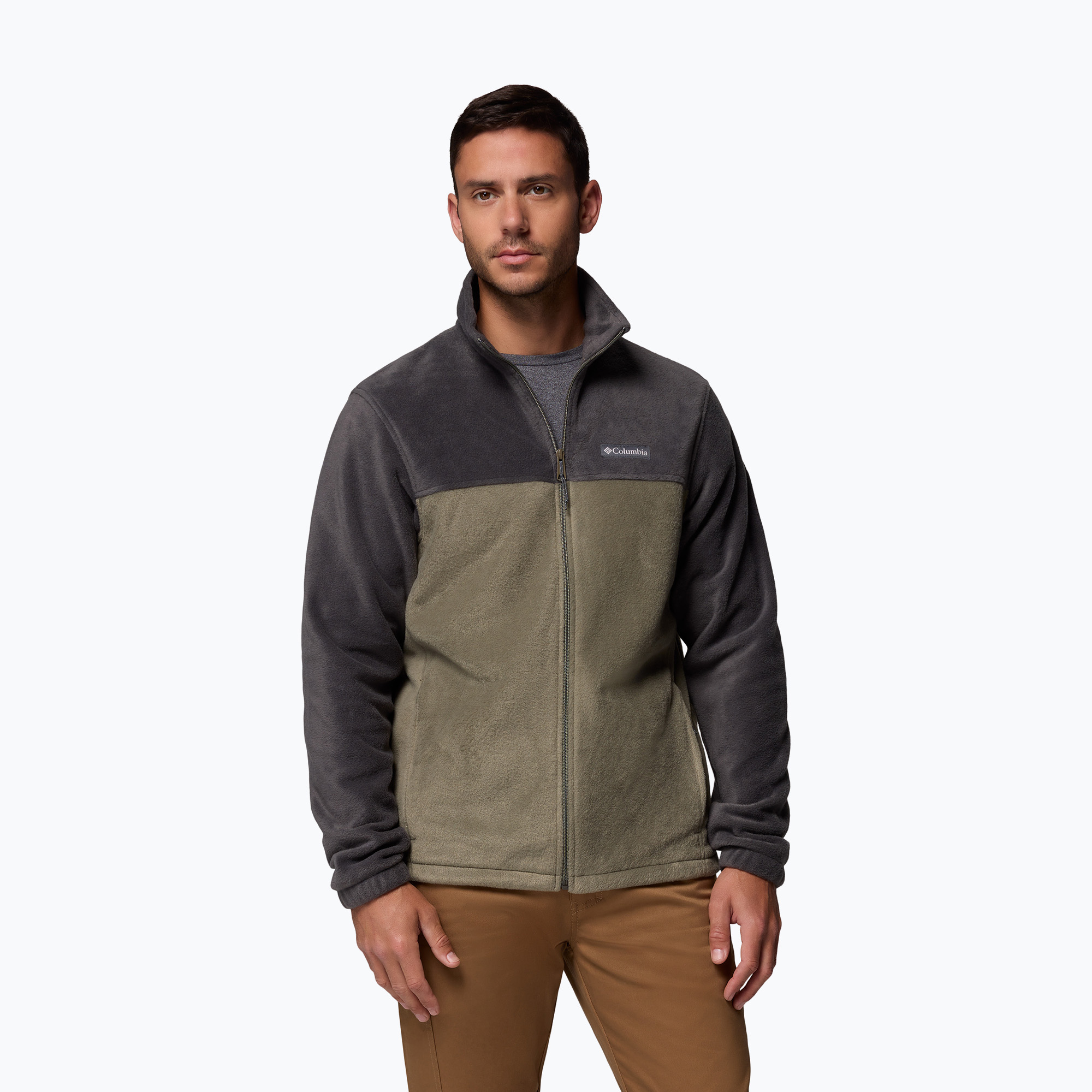 Bluza męska Columbia Steens Mountain Full Zip 2.0 shark stone/green 