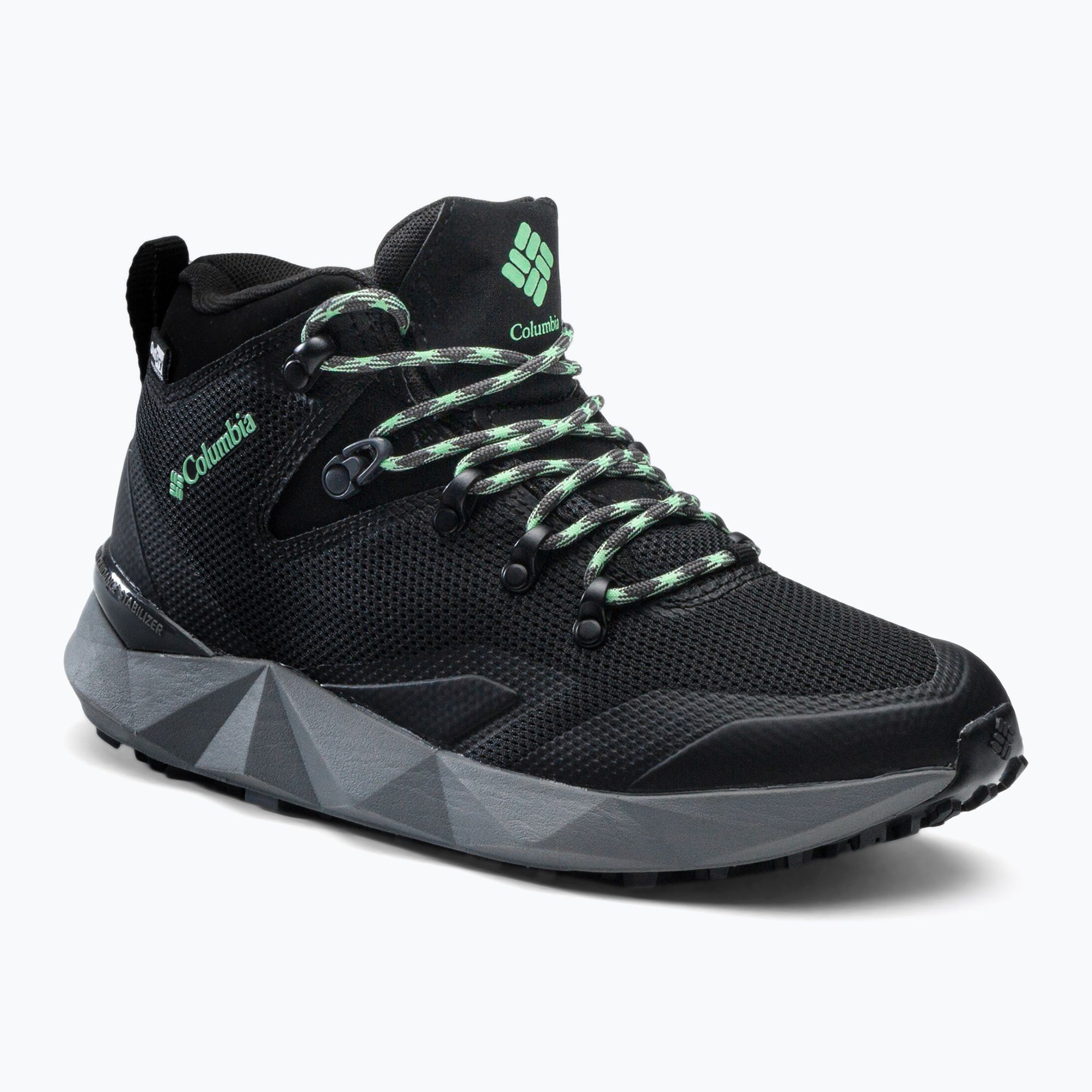 Buty turystyczne damskie Columbia Facet 60 Od black/vivid mint 