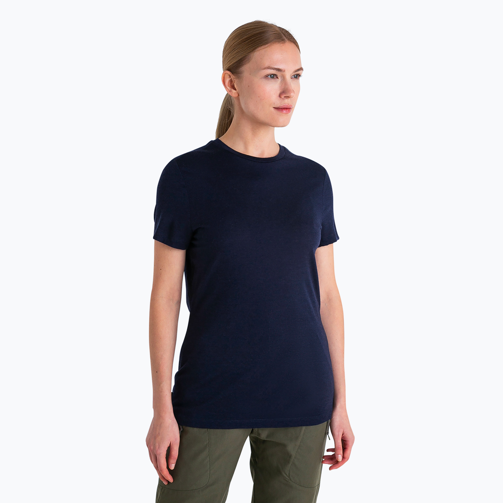 Koszulka trekkingowa damska icebreaker Merino 150 Tech Lite III midnight navy 