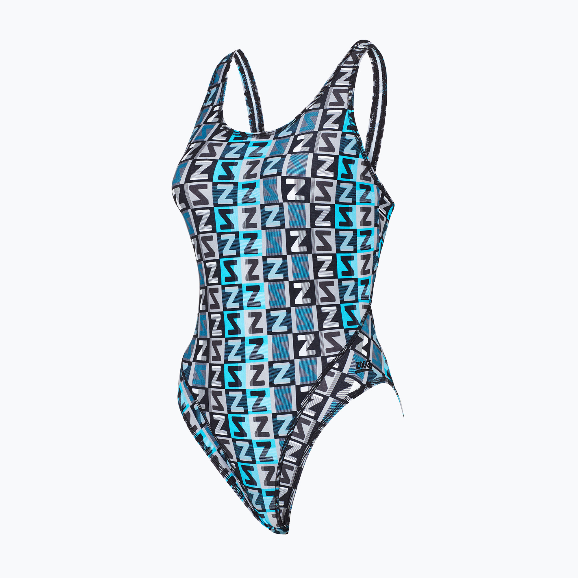 Women's one-piece swimsuit Zoggs Emb Masterback emb print (38 DE)
