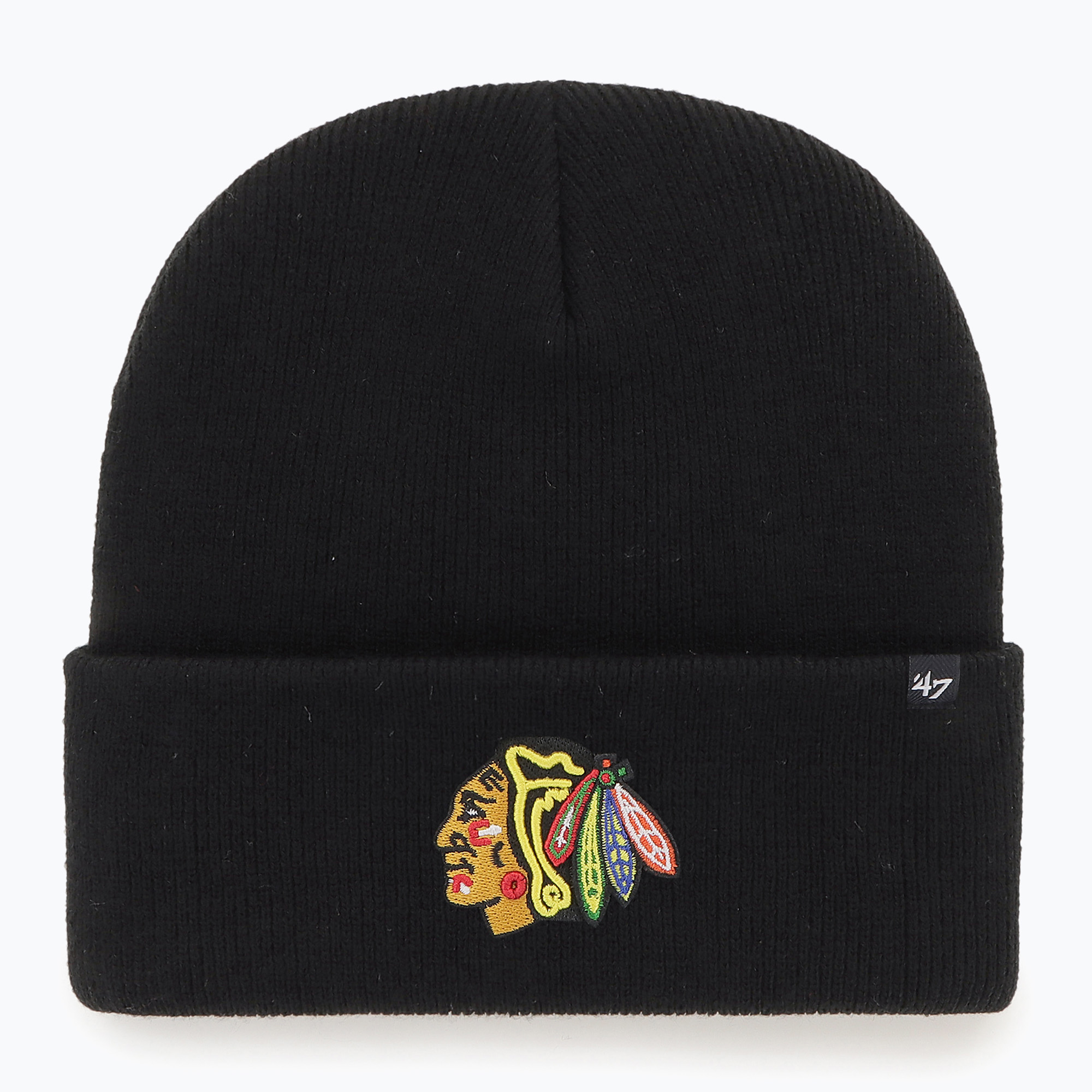 Czapka zimowa 47 Brand NHL Chicago Blackhawks Haymaker black 