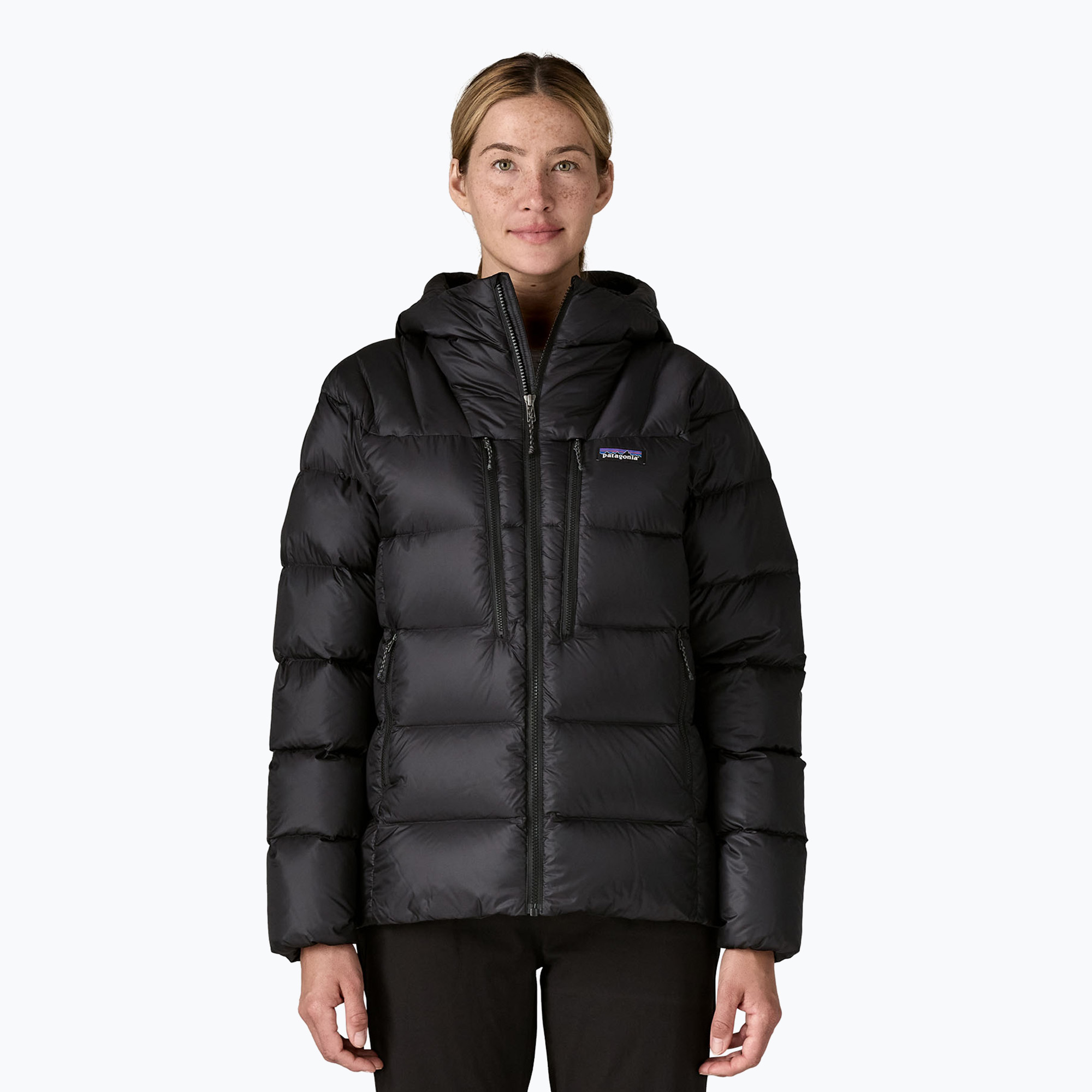 Kurtka puchowa damska Patagonia Fitz Roy Down Hoody black 