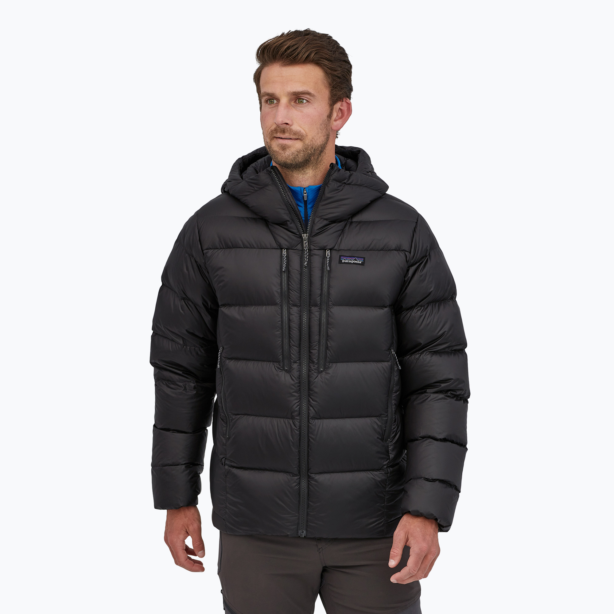 Kurtka puchowa męska Patagonia Fitz Roy Down Hoody black 