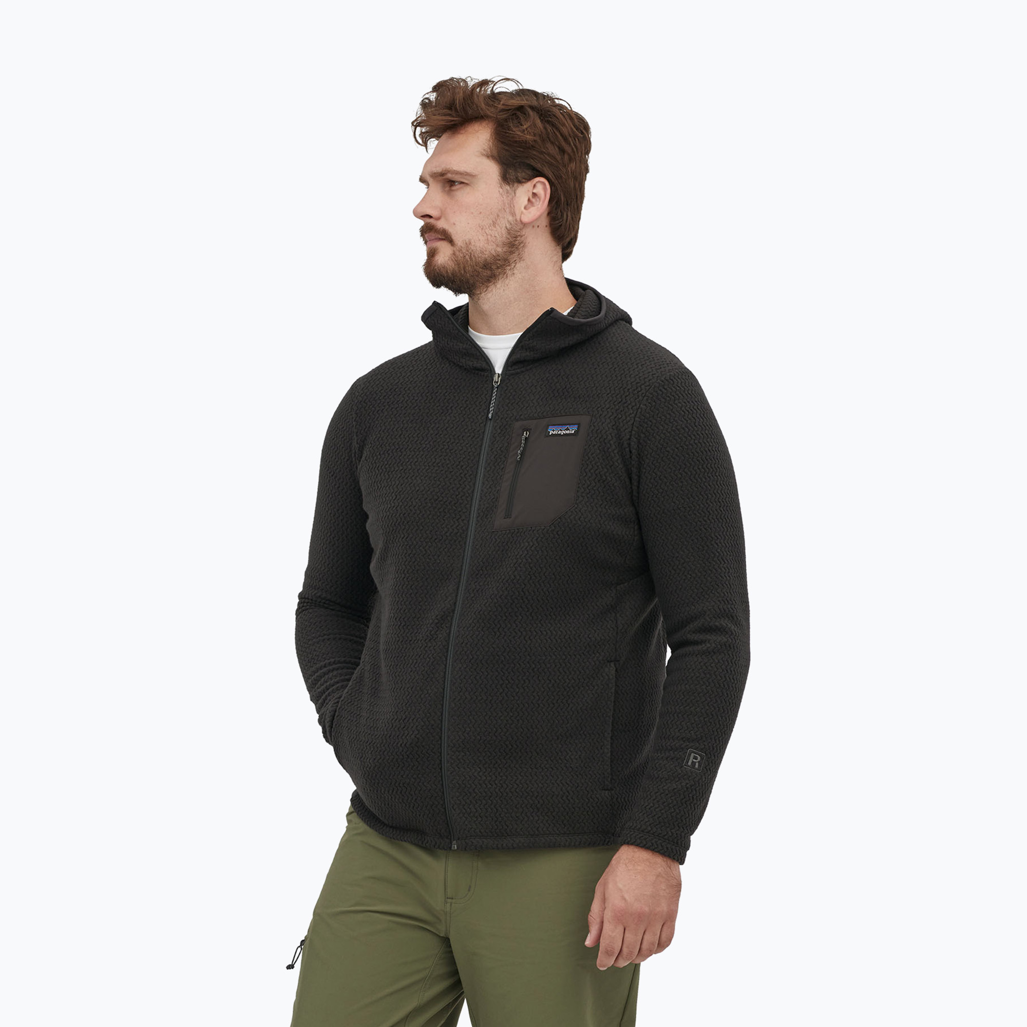 Bluza trekkingowa męska Patagonia R1 Air Full-Zip black 