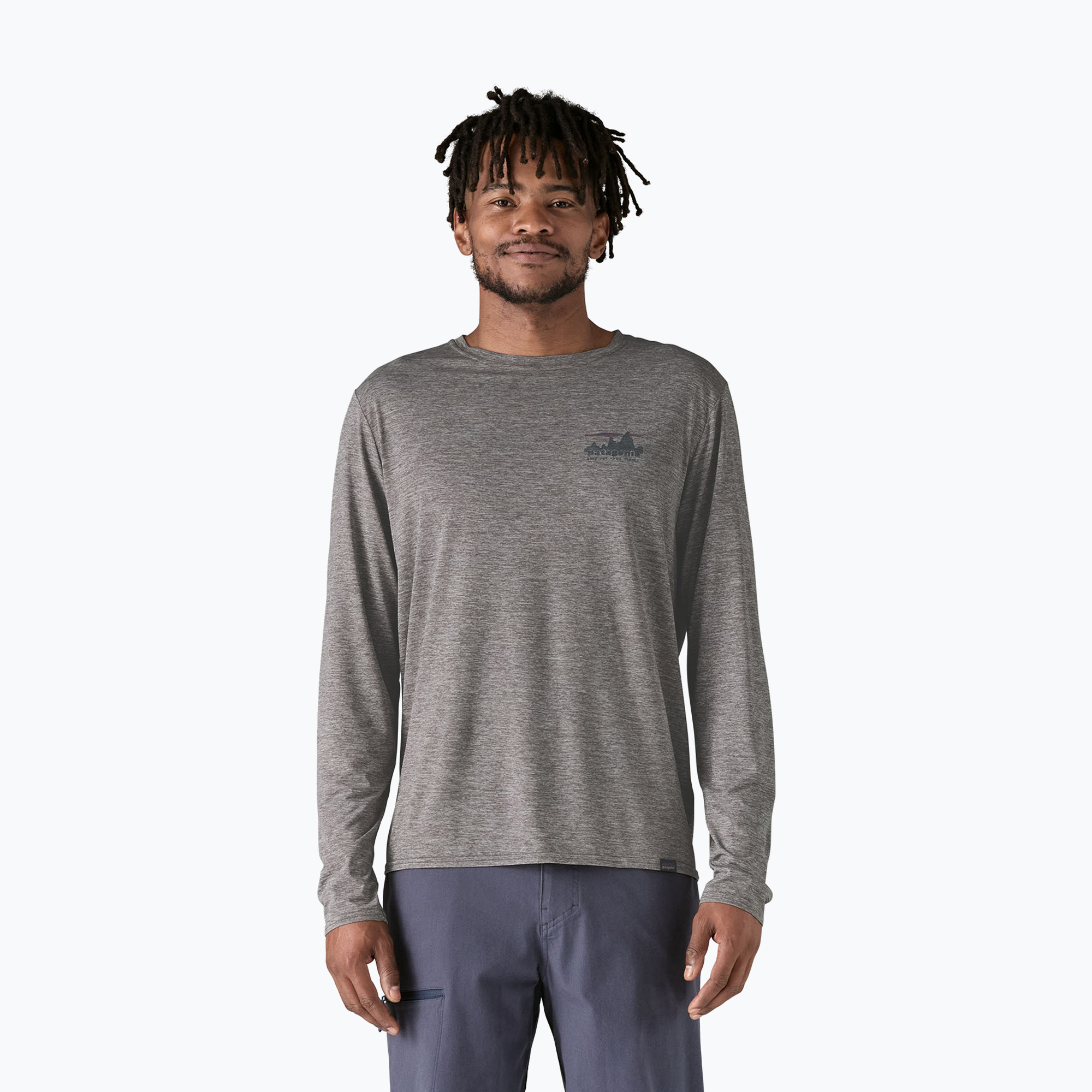 Longsleeve męski Patagonia Cap Cool Daily Graphic Shirt 73 skyline/feather grey 