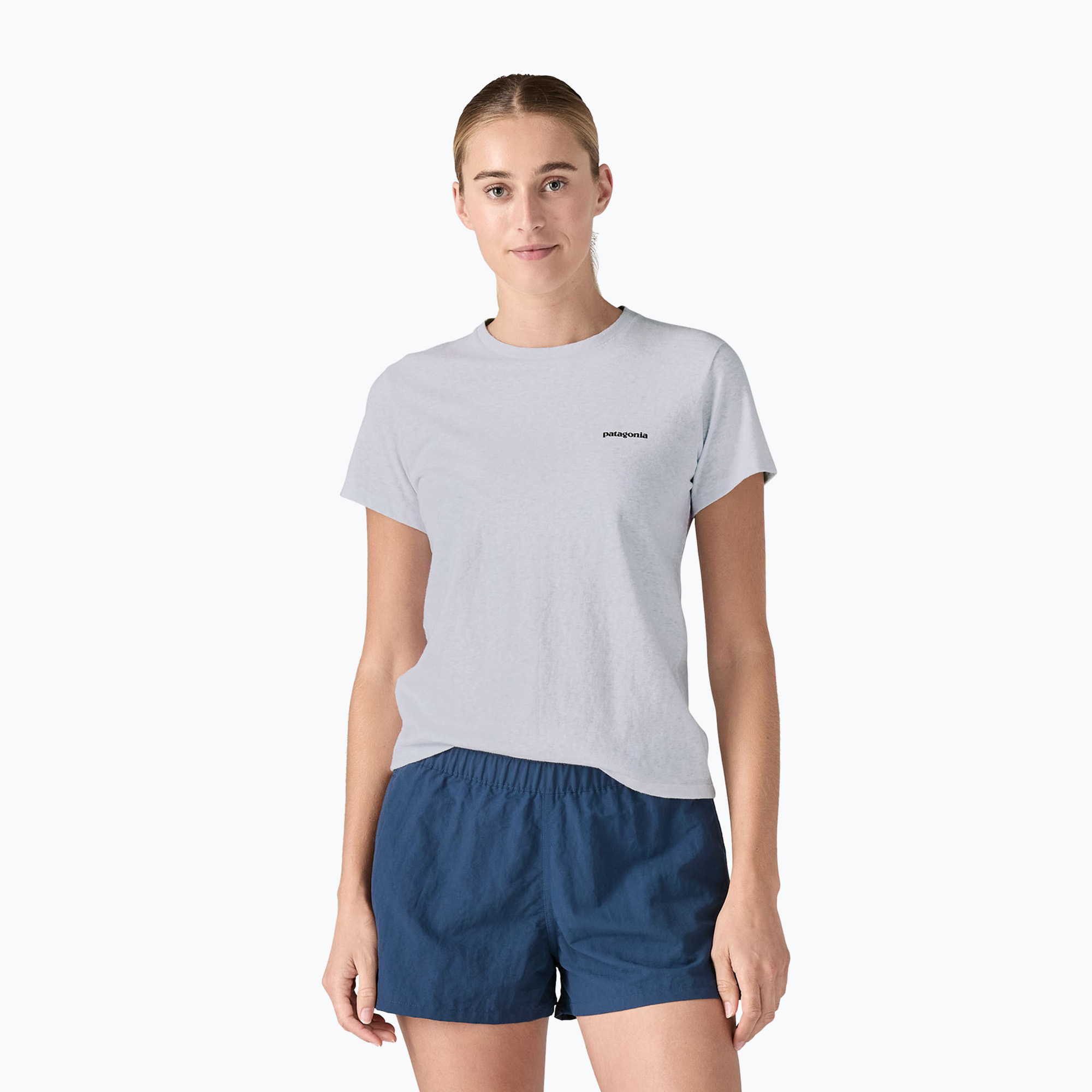 Koszulka damska Patagonia P-6 Logo Responsibili-Tee white 
