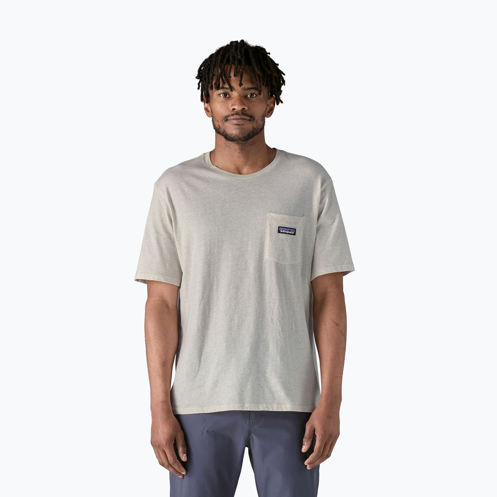 Koszulka męska Patagonia Daily Pocket Tee birch white 