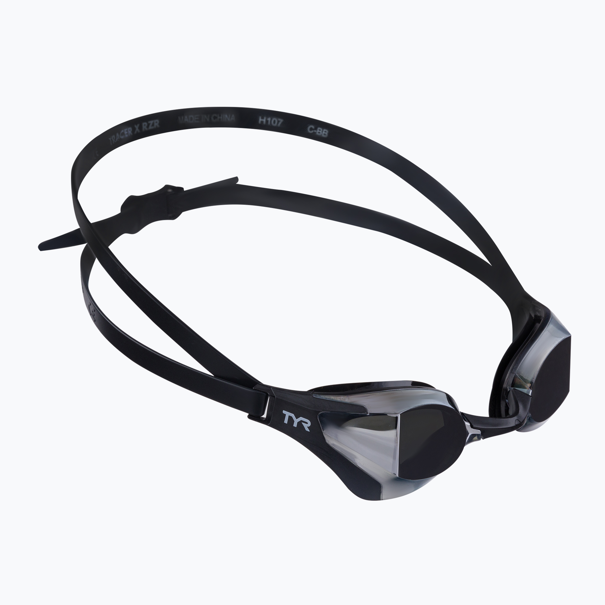 Okulary do pływania TYR Tracer-X RZR Mirrored Racing silver/black 