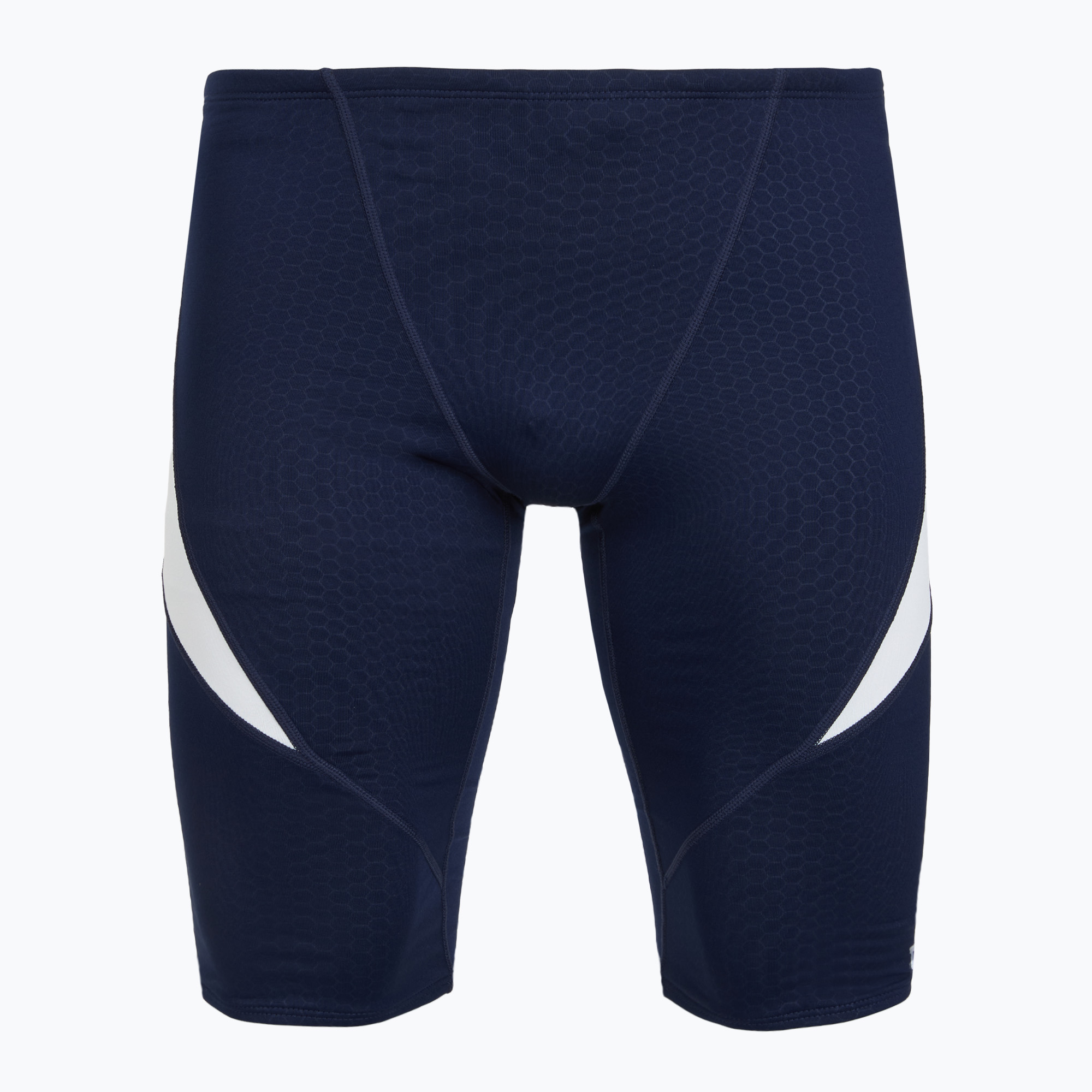 Мъжки шорти за плуване тип клин TYR Durafast Elite Curve Splice Hexa Jammer navy/white