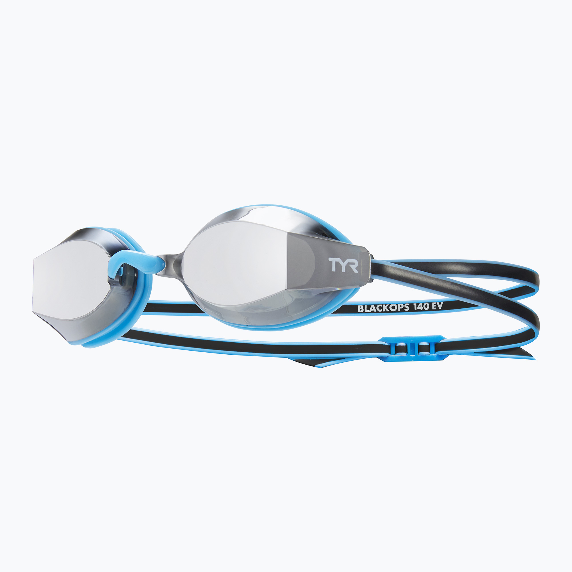Okulary do pływania dziecięce TYR Blackops 140 Ev Racing Mirrored silver/ blue/ black 