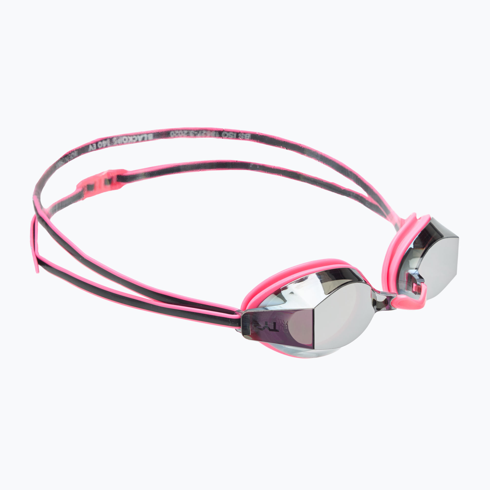 Okulary do pływania dziecięce TYR Blackops 140 Ev Racing Mirrored silver/ pink/ black 