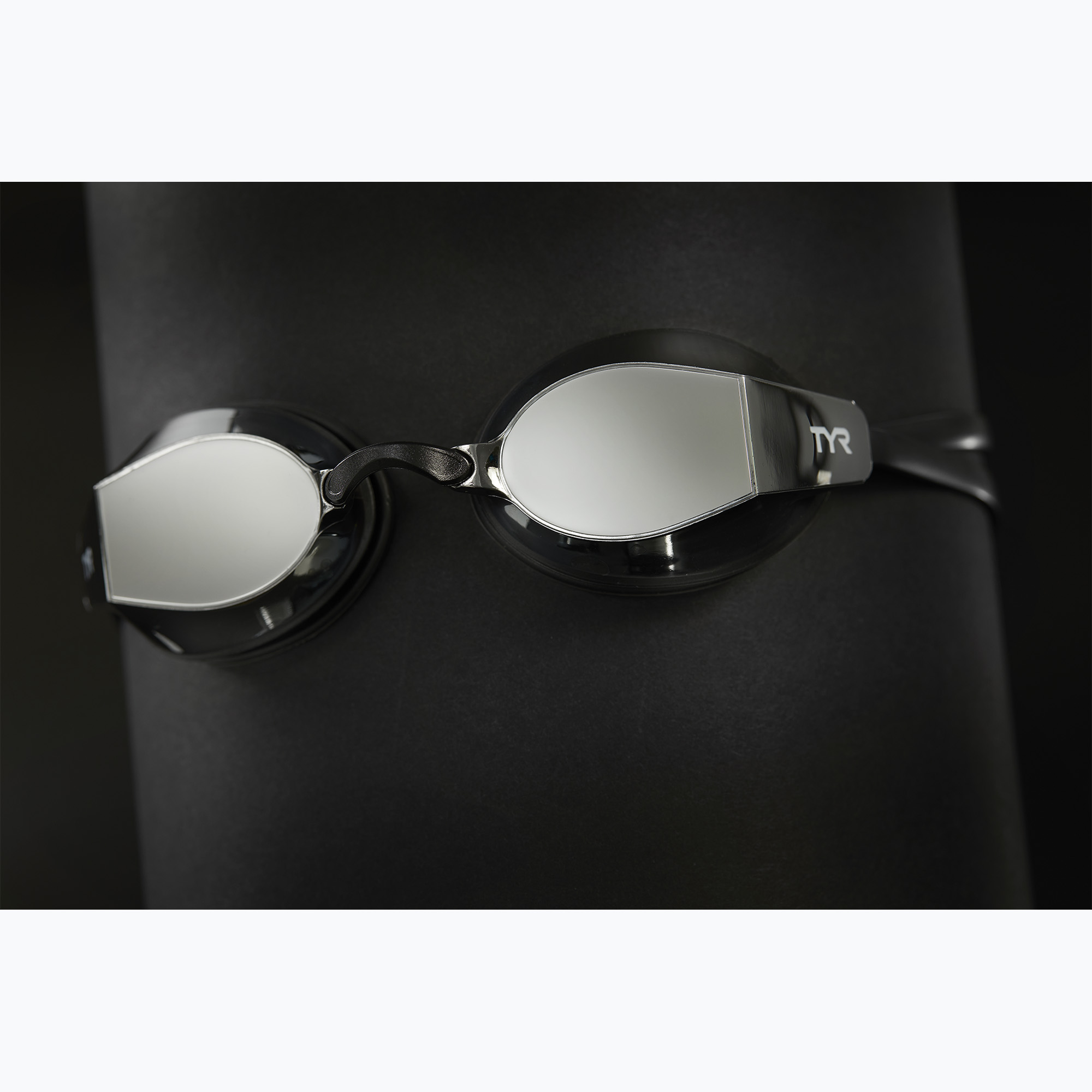 Okulary do pływania TYR Blackops 140 Ev Racing Mirrored silver/black/black 