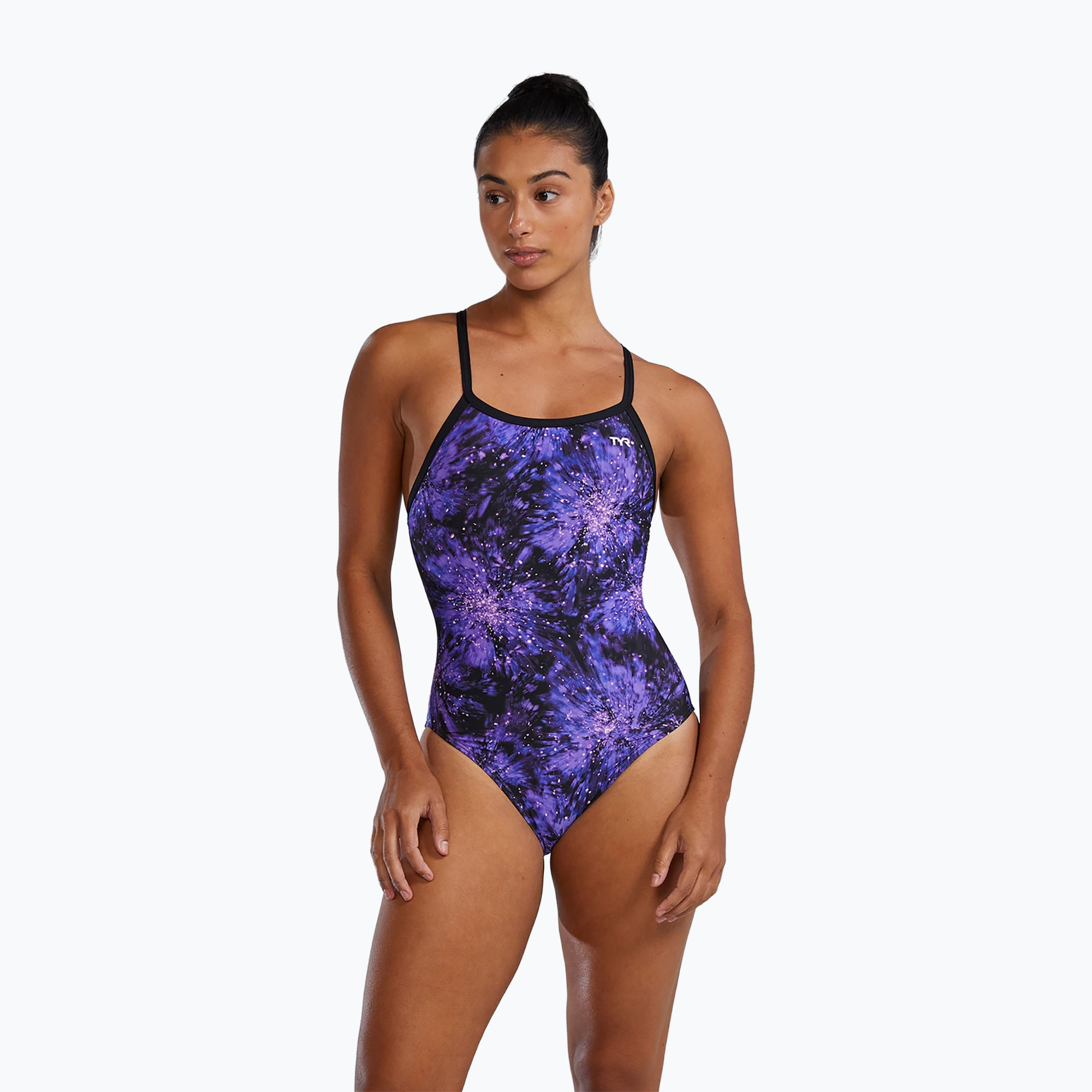 Dámske jednodielne plavky TYR Durafast Elite Radiant Flare Diamondfit purple (Durafast Elite Radiant Flare Diamondfit DRAD7A_510)