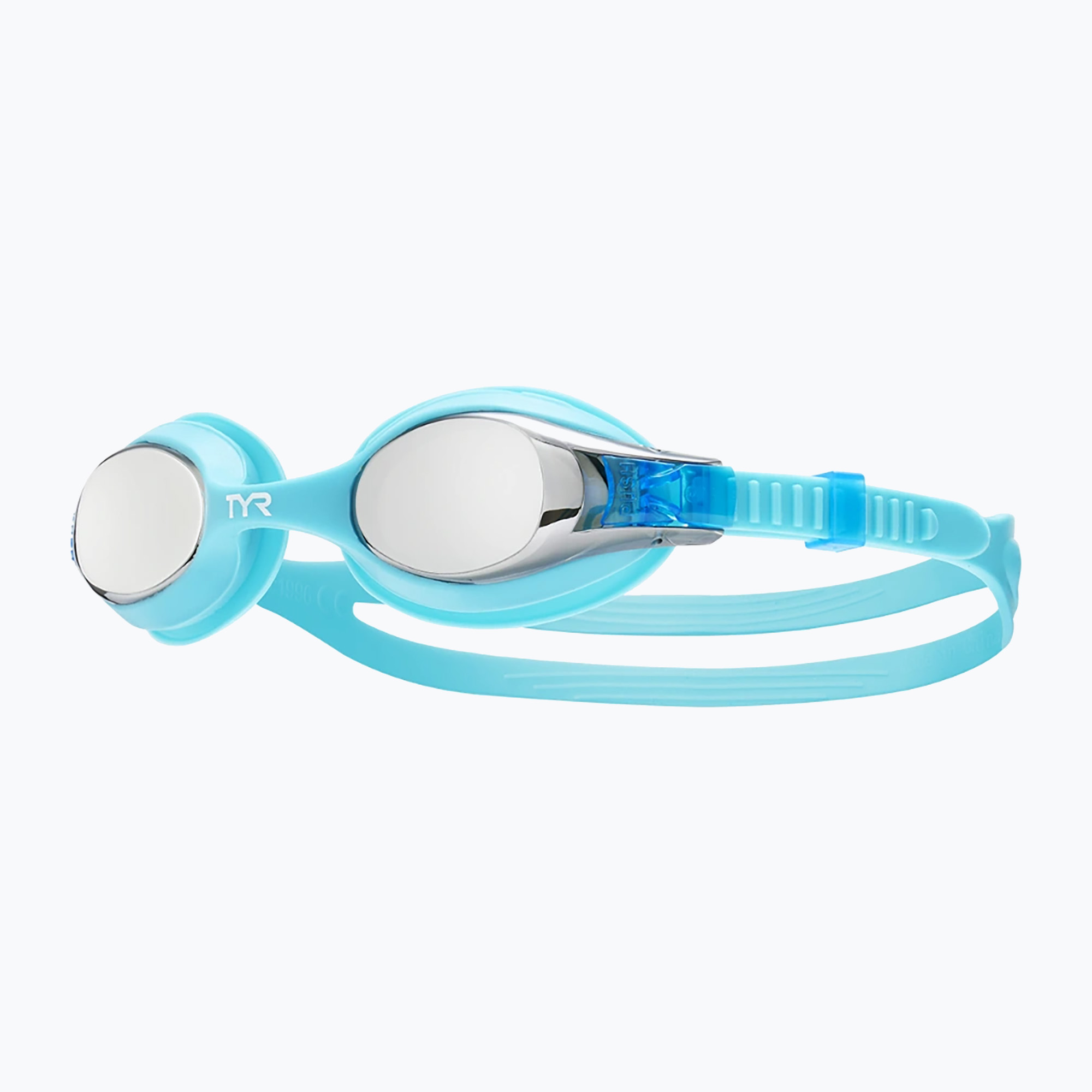 Детски очила за плуване TYR Swimple Metallized silver / blue