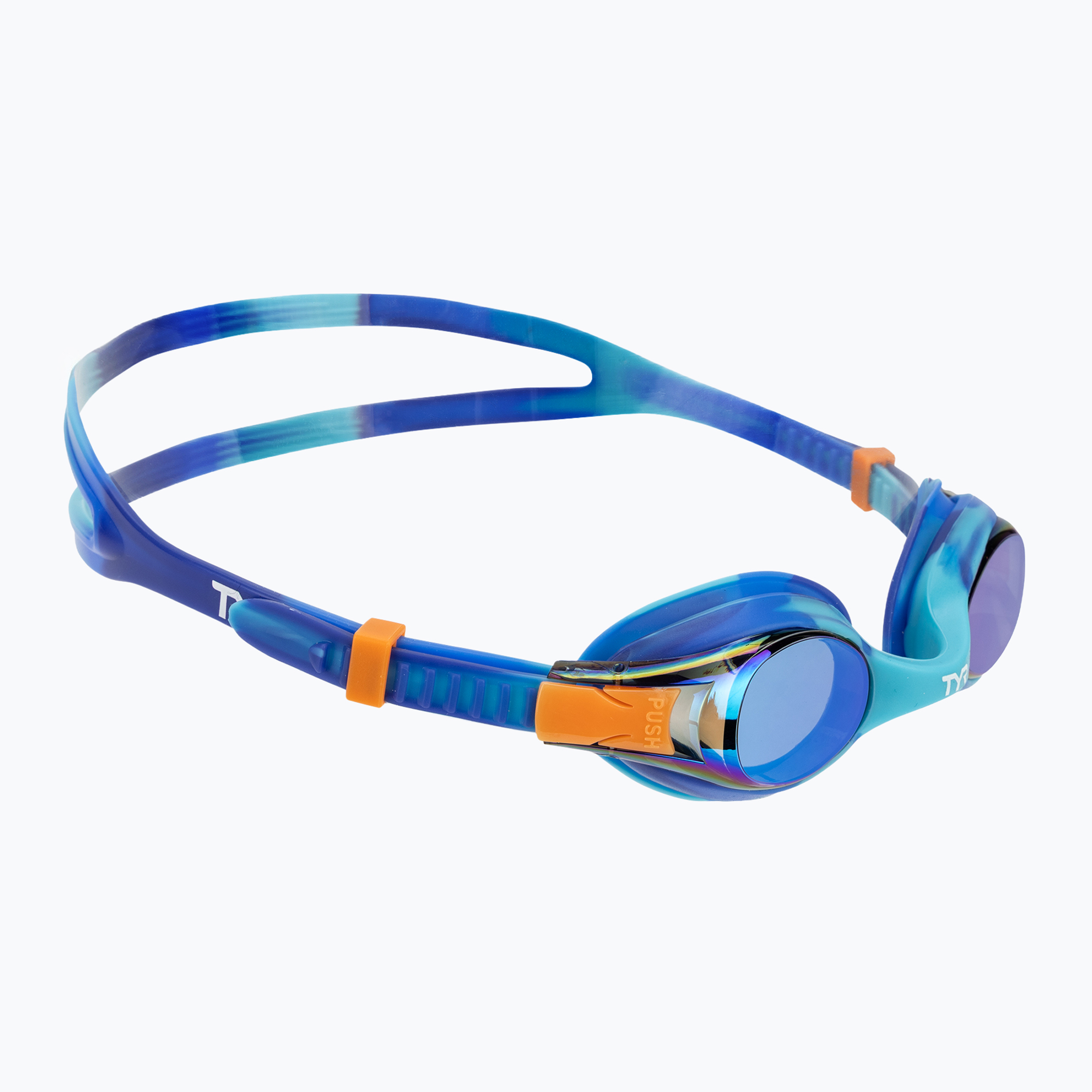 Детски очила за плуване TYR Swimple Tie Dye Mirrored blue / multi