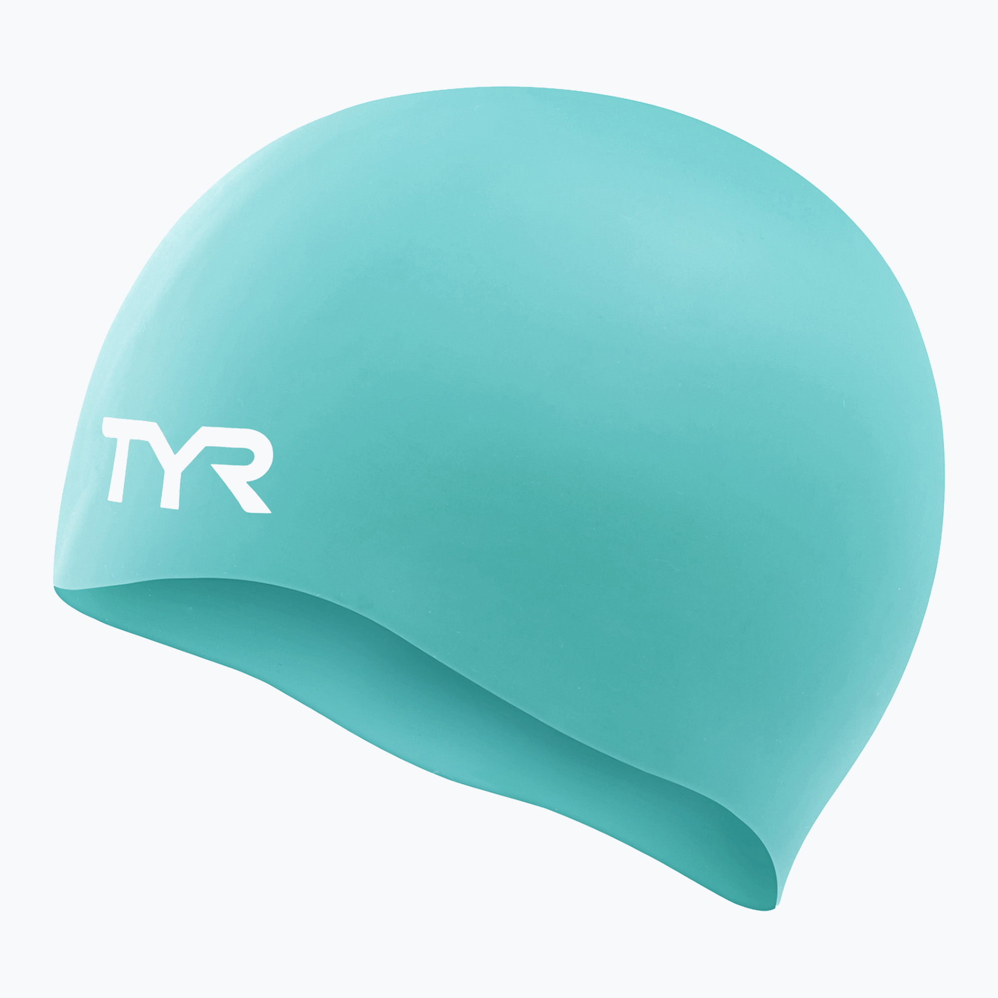 Шапка за плуване TYR Wrinkle Free Silicone turquoise