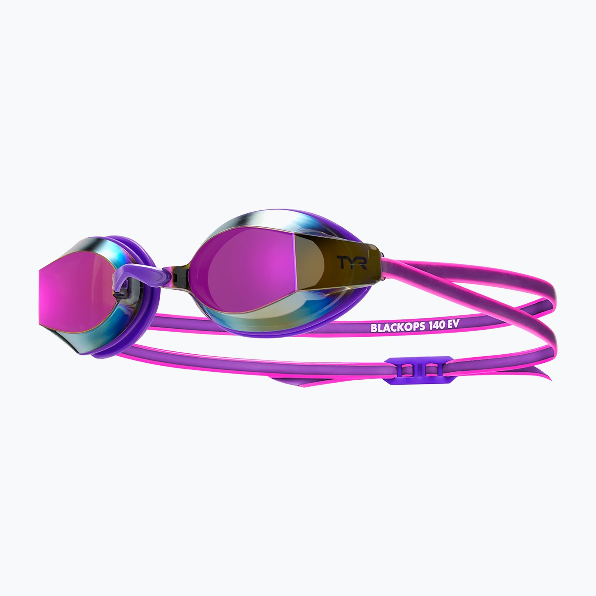 Okulary do pływania damskie TYR Blackops 140 Ev Racing Mirrored purple/pink 
