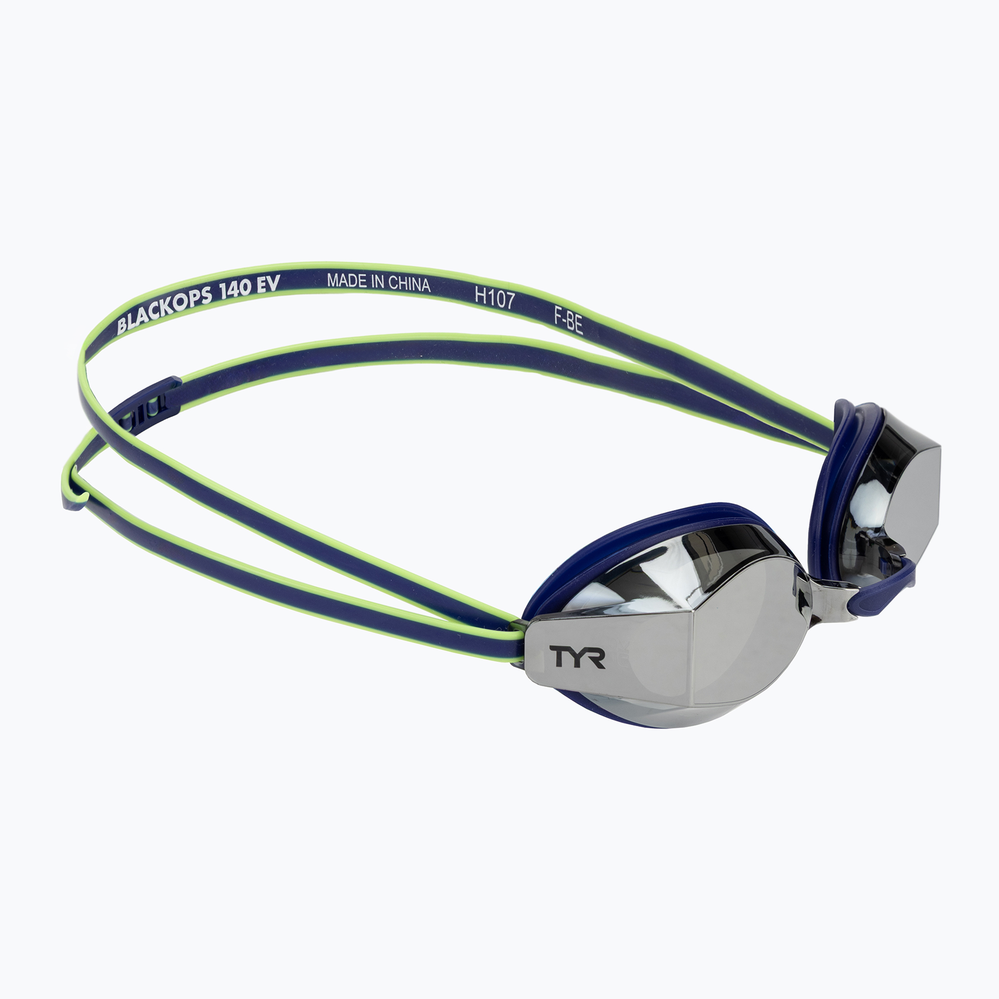 Очила за плуване TYR Blackops 140 Ev Racing Mirrorednavy/lime