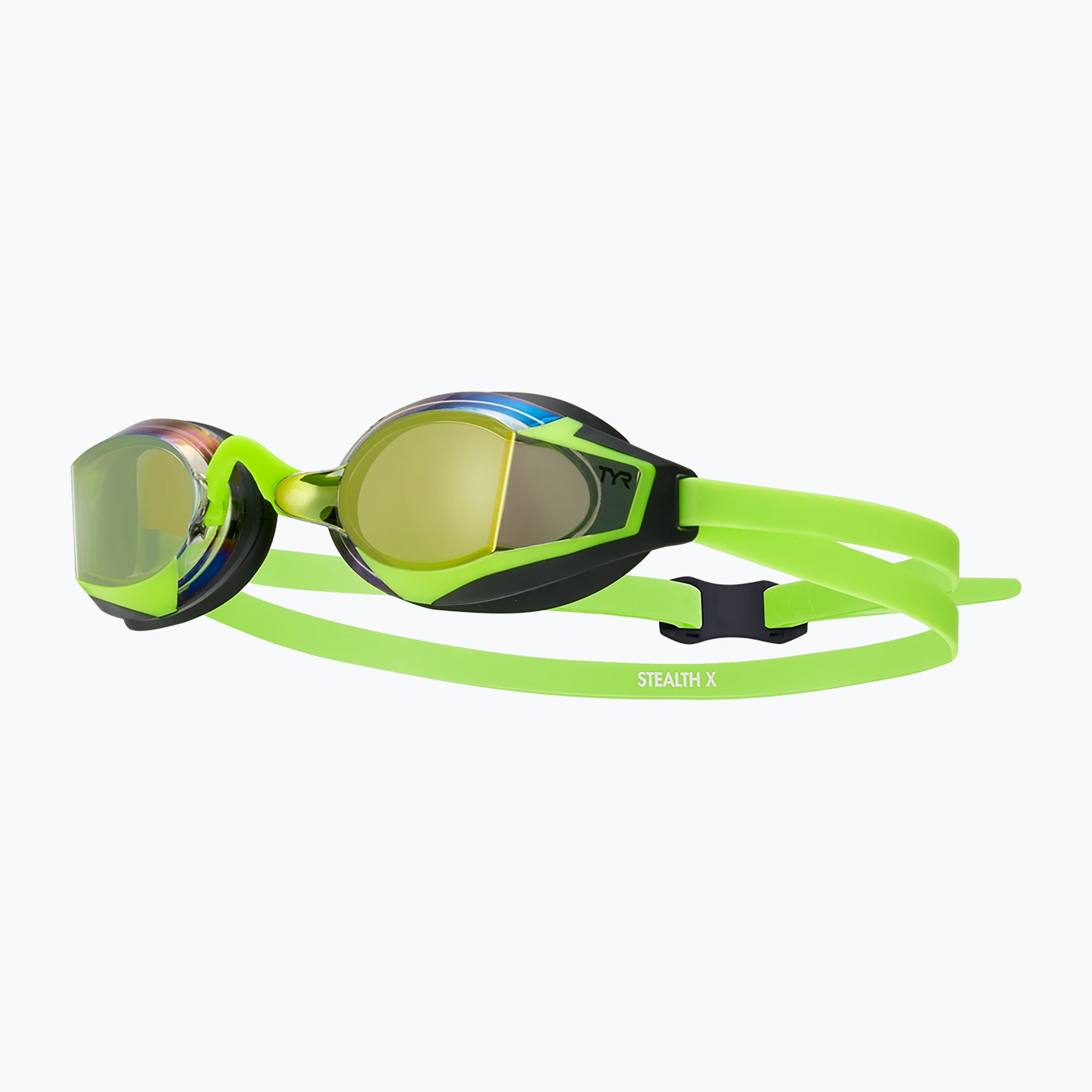 Okulary do pływania TYR Stealth-X Performance Mirrored electro lime 