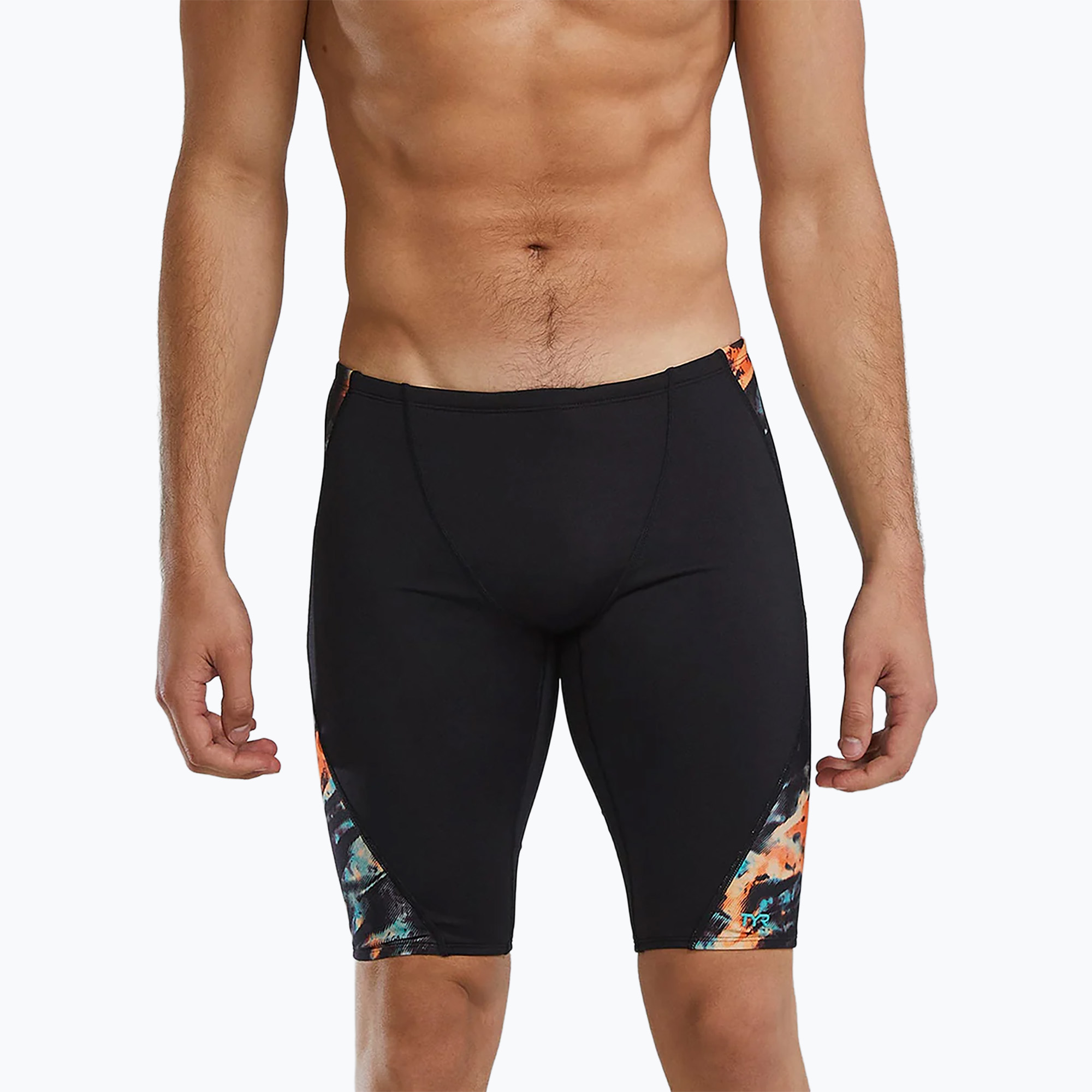 Мъжки шорти за плуване тип клин TYR Durafast Elite Validus Jammer orange/aqua/black