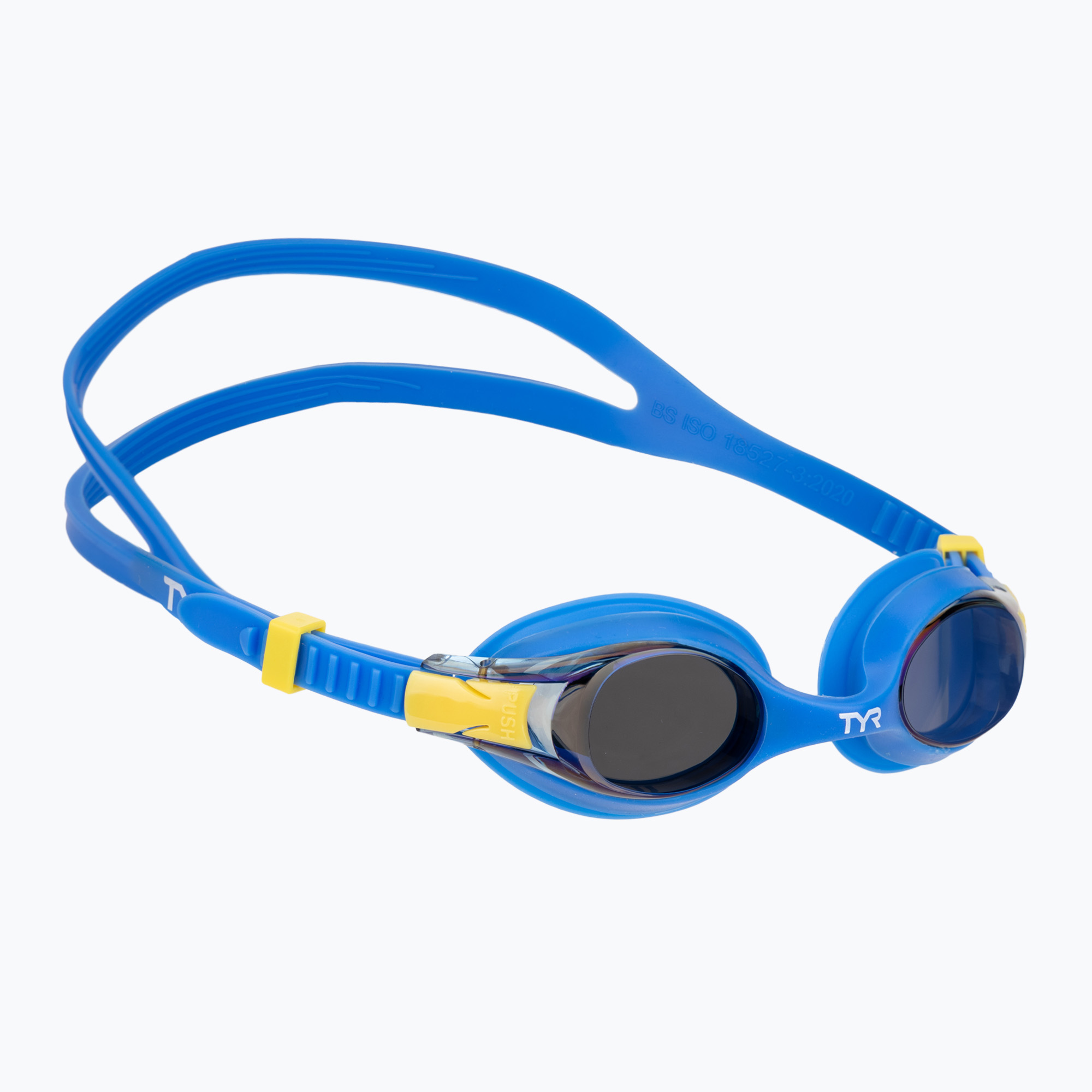 Детски очила за плуване TYR Swimple Metallized blue/yellow