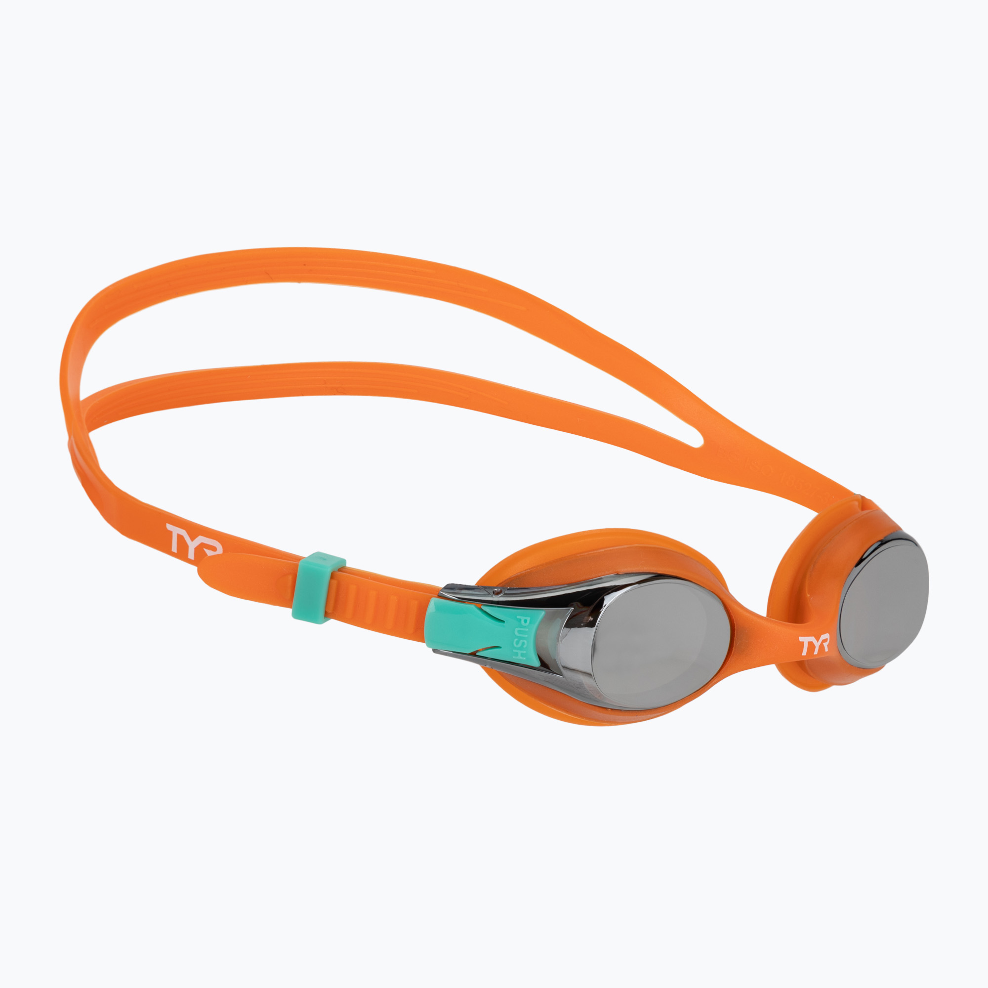 Детски очила за плуване TYR Swimple Metallized orange/multi