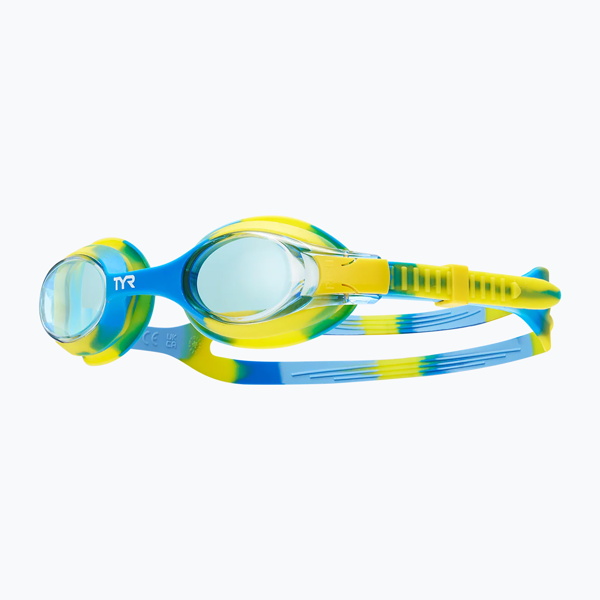 Детски очила за плуване TYR Swimple Tie Dye Non-Mirrored blue/green/yellow