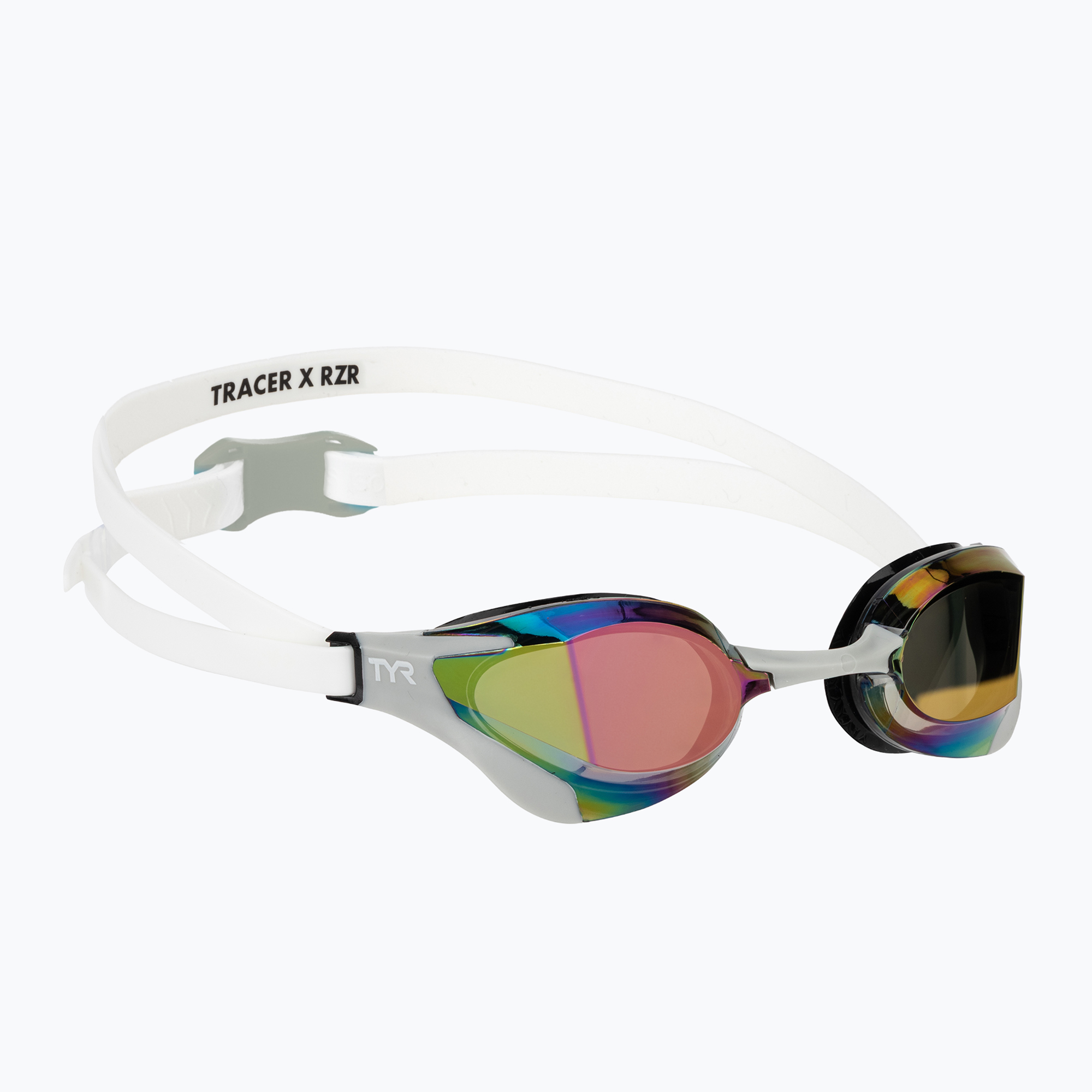 Очила за плуване TYR Tracer-X RZR Mirrored white/grey
