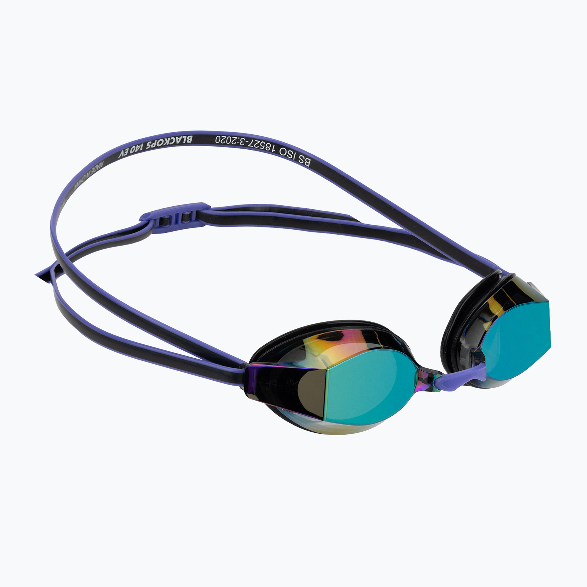Дамски очила за плуване TYR Blackops 140 Ev Racing Mirrored purple/green