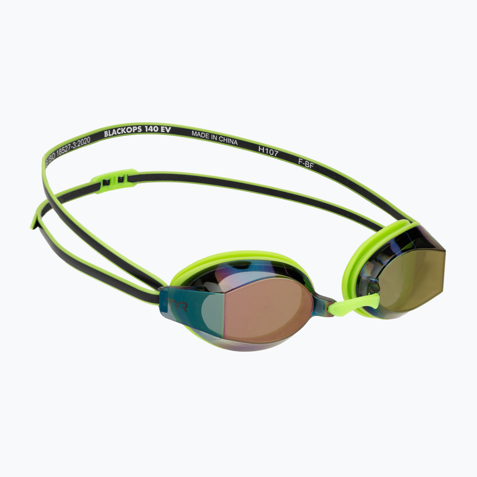 Plavecké okuliare TYR Blackops 140 Ev Racing Mirrored bright green/black